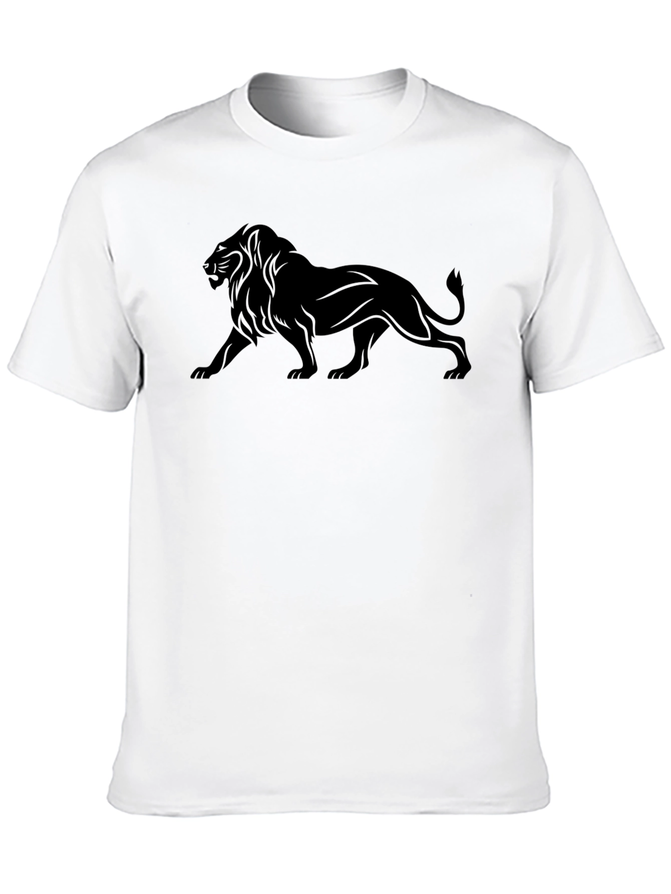 Black Lion Graphic Tee - Mens Fashion