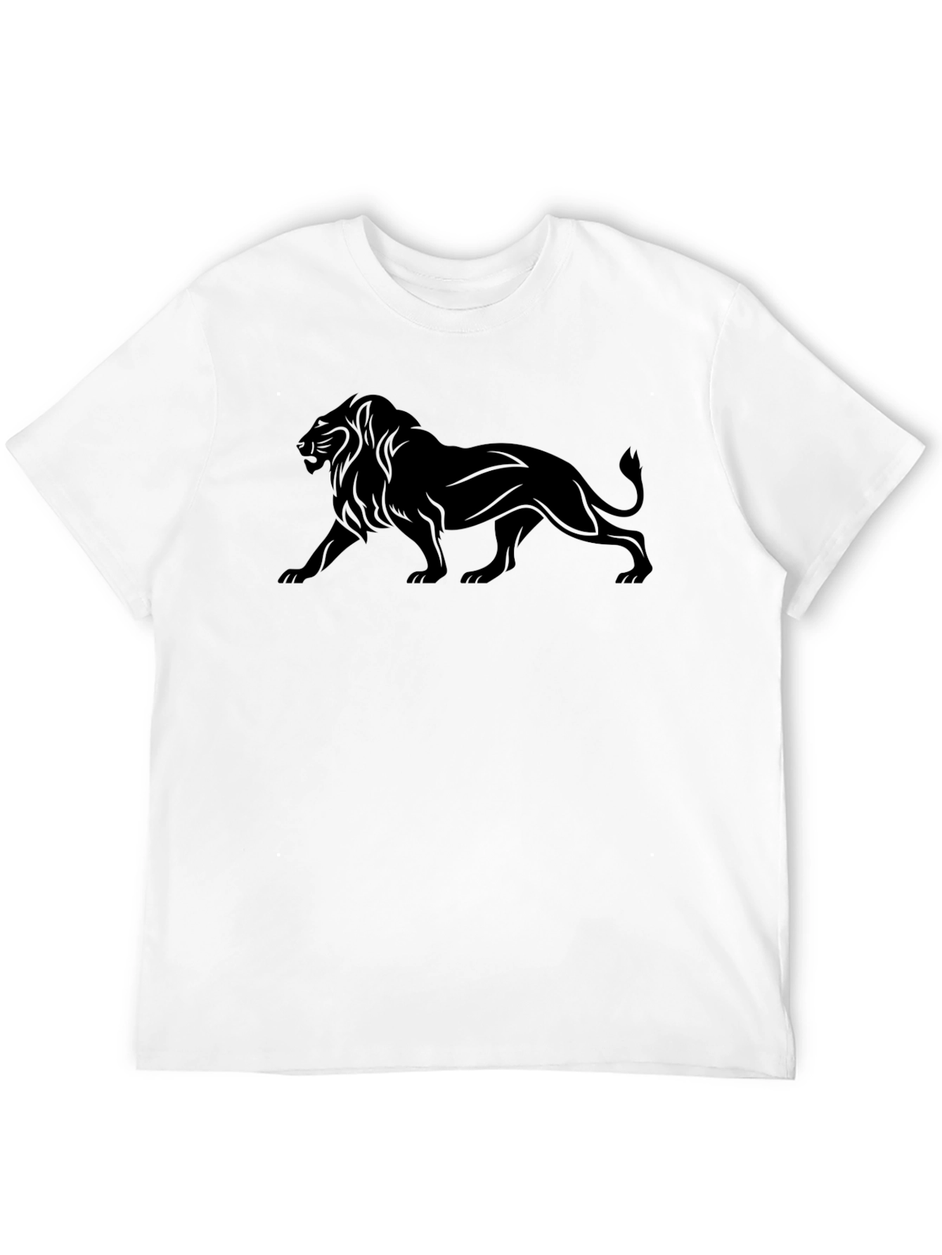 Black Lion Graphic Tee - Mens Fashion