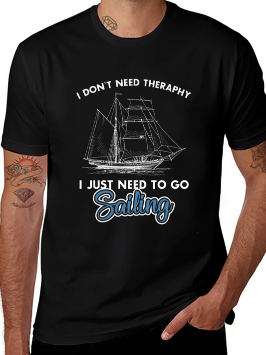 Sailing Therapy T-Shirt - Ocean Lover Tee