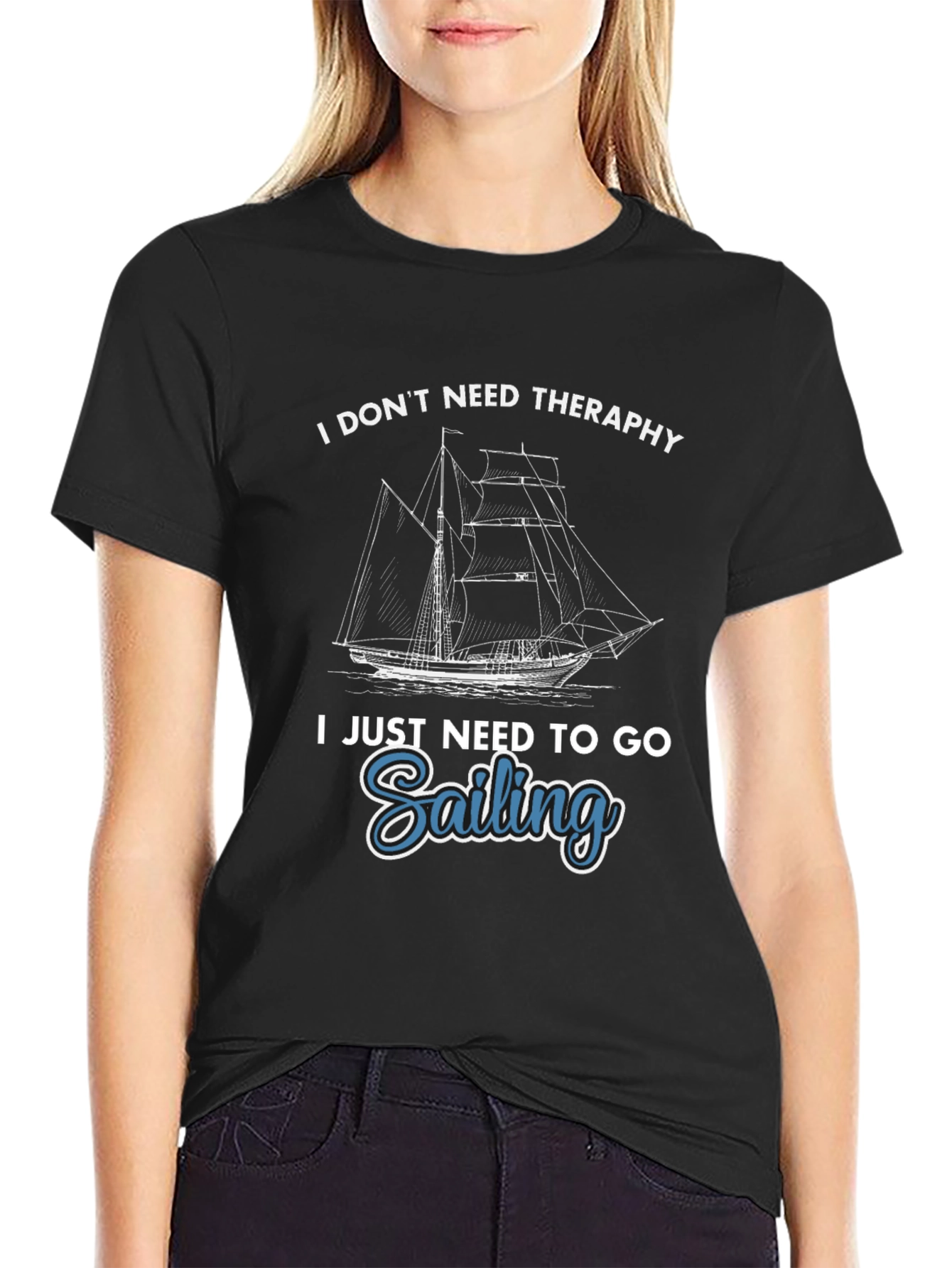 Sailing Therapy T-Shirt - Ocean Lover Tee