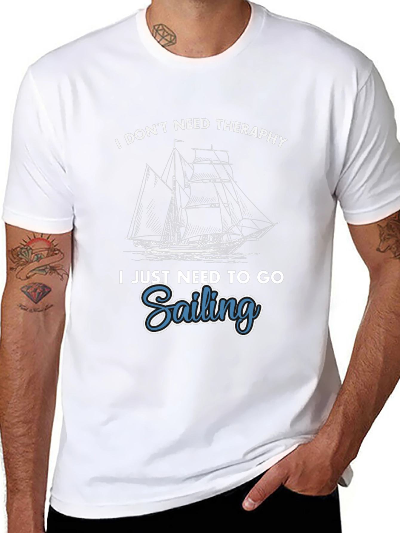 Sailing Therapy T-Shirt - Ocean Lover Tee