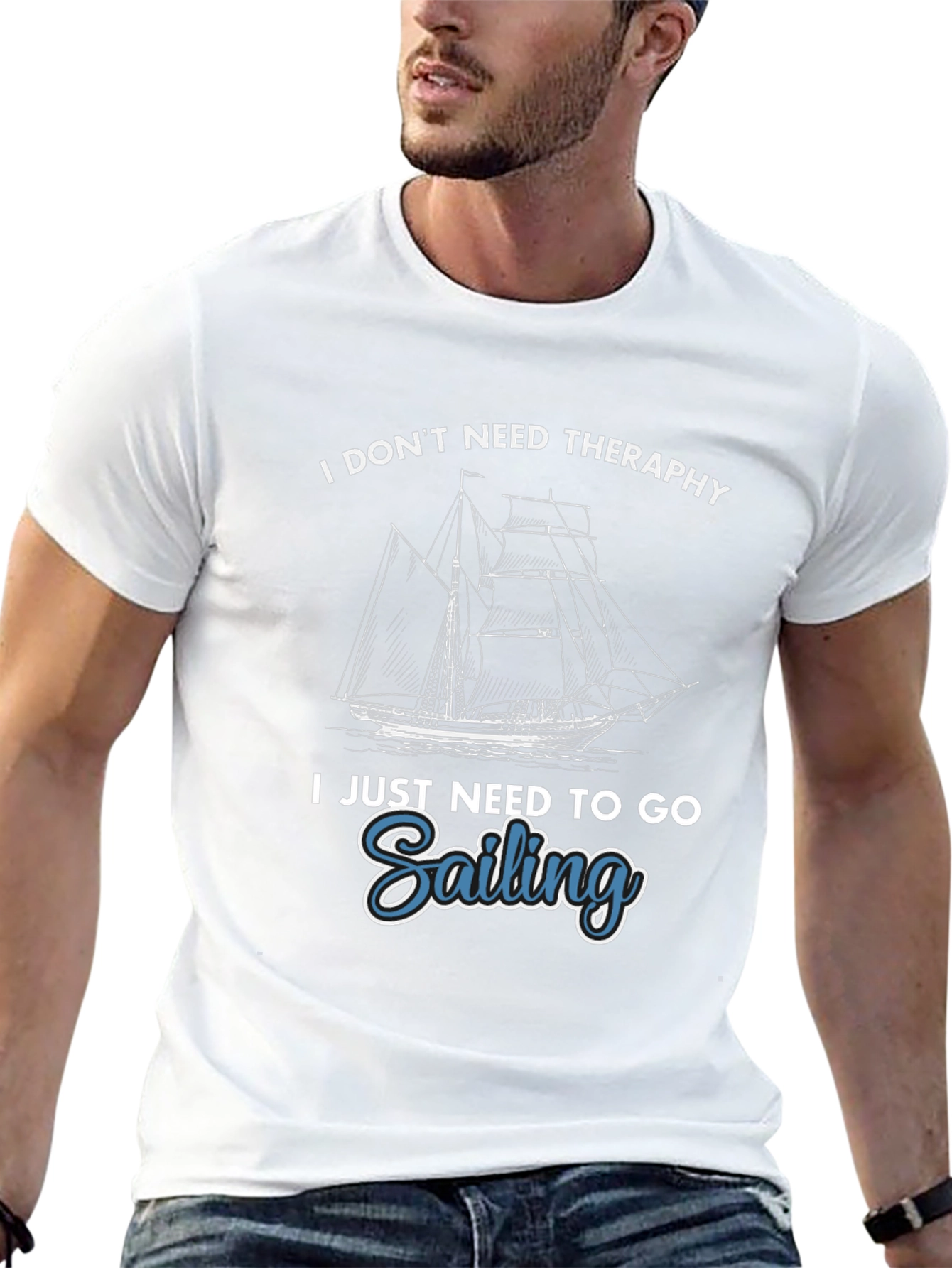 Sailing Therapy T-Shirt - Ocean Lover Tee