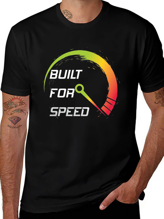 Built For Speed Graphic Tee - Mens Black T-Shirt