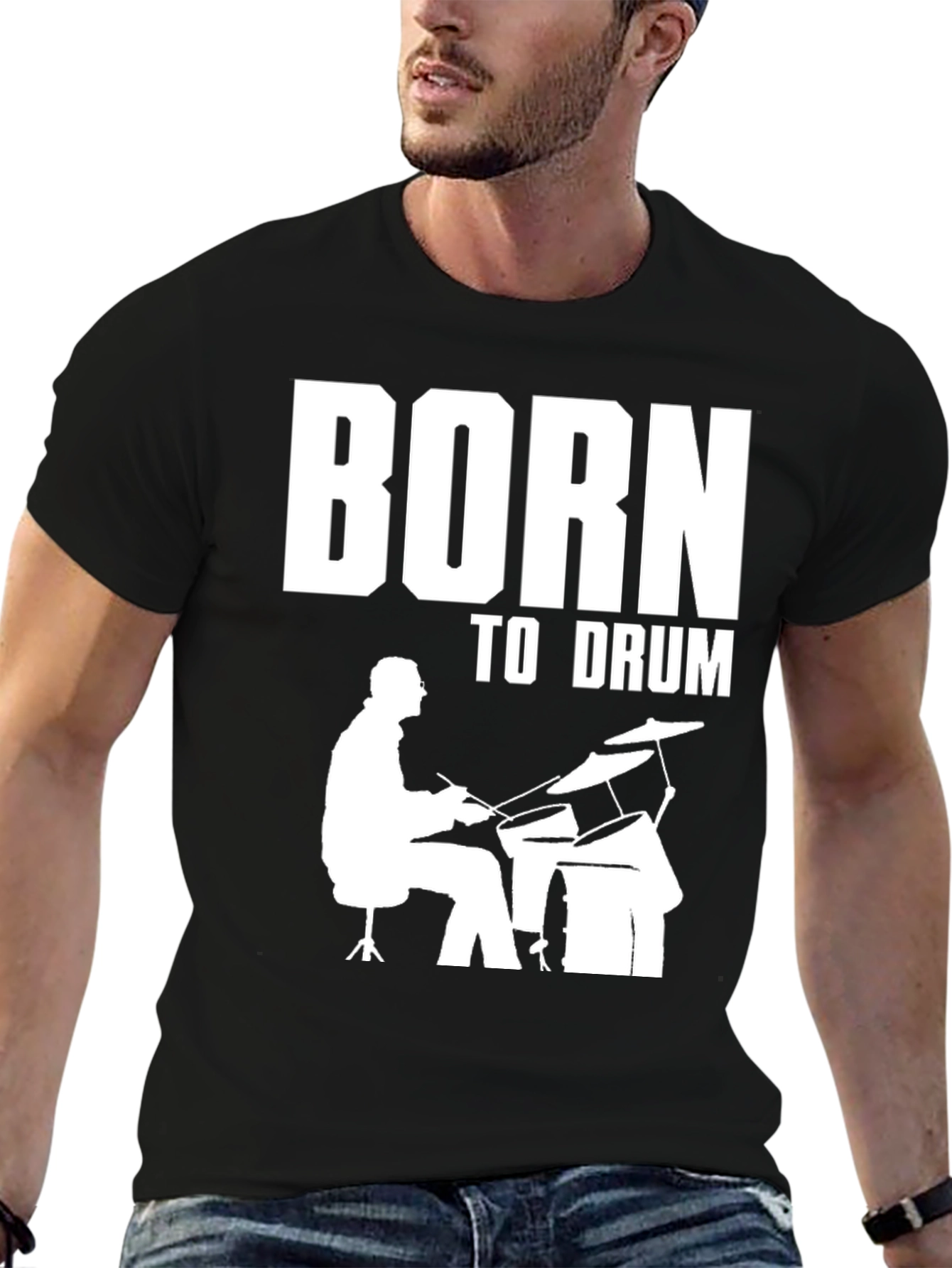 Born to Drum T-Shirt - Drummer Graphic Tee