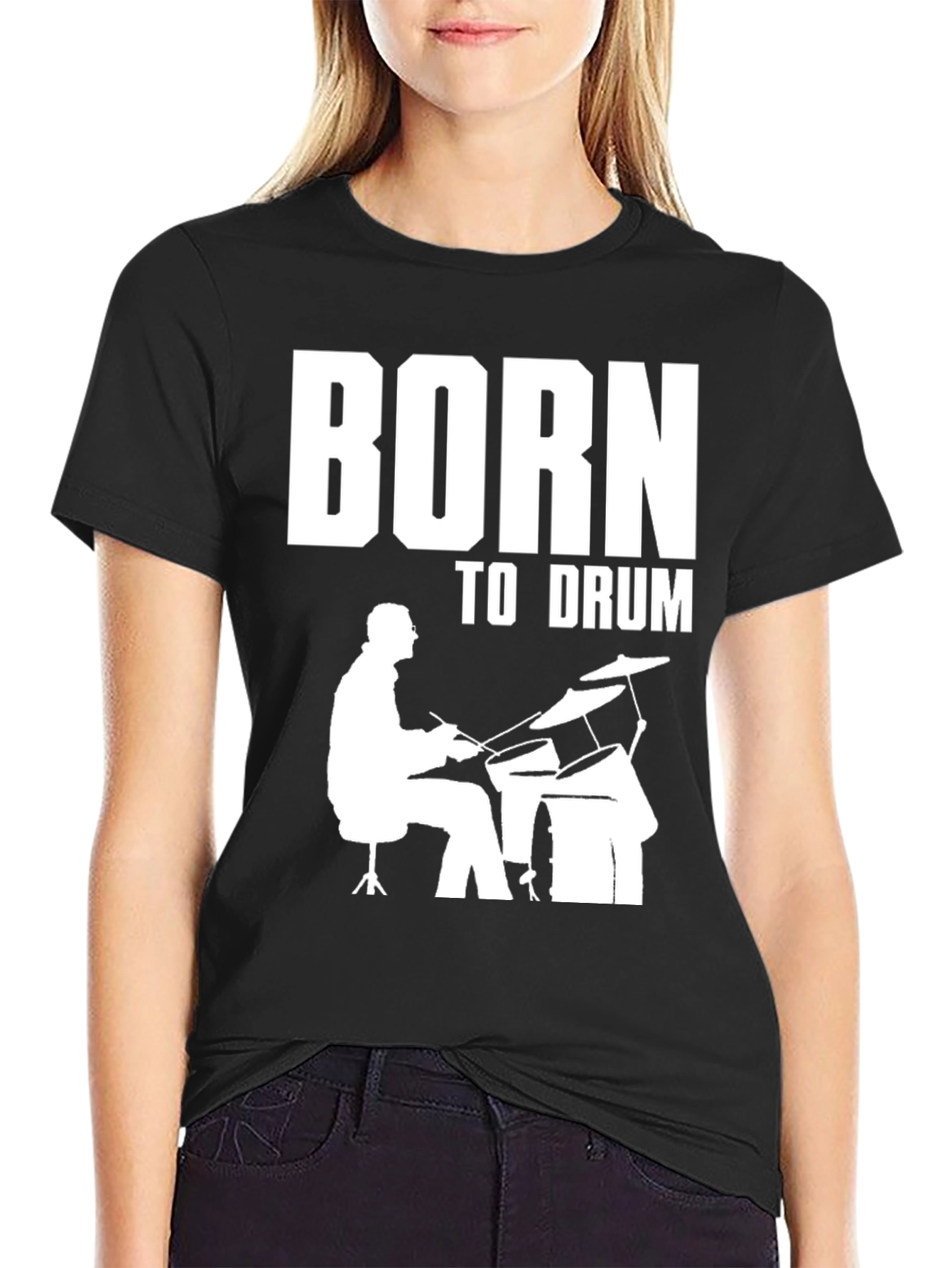 Born to Drum T-Shirt - Drummer Graphic Tee