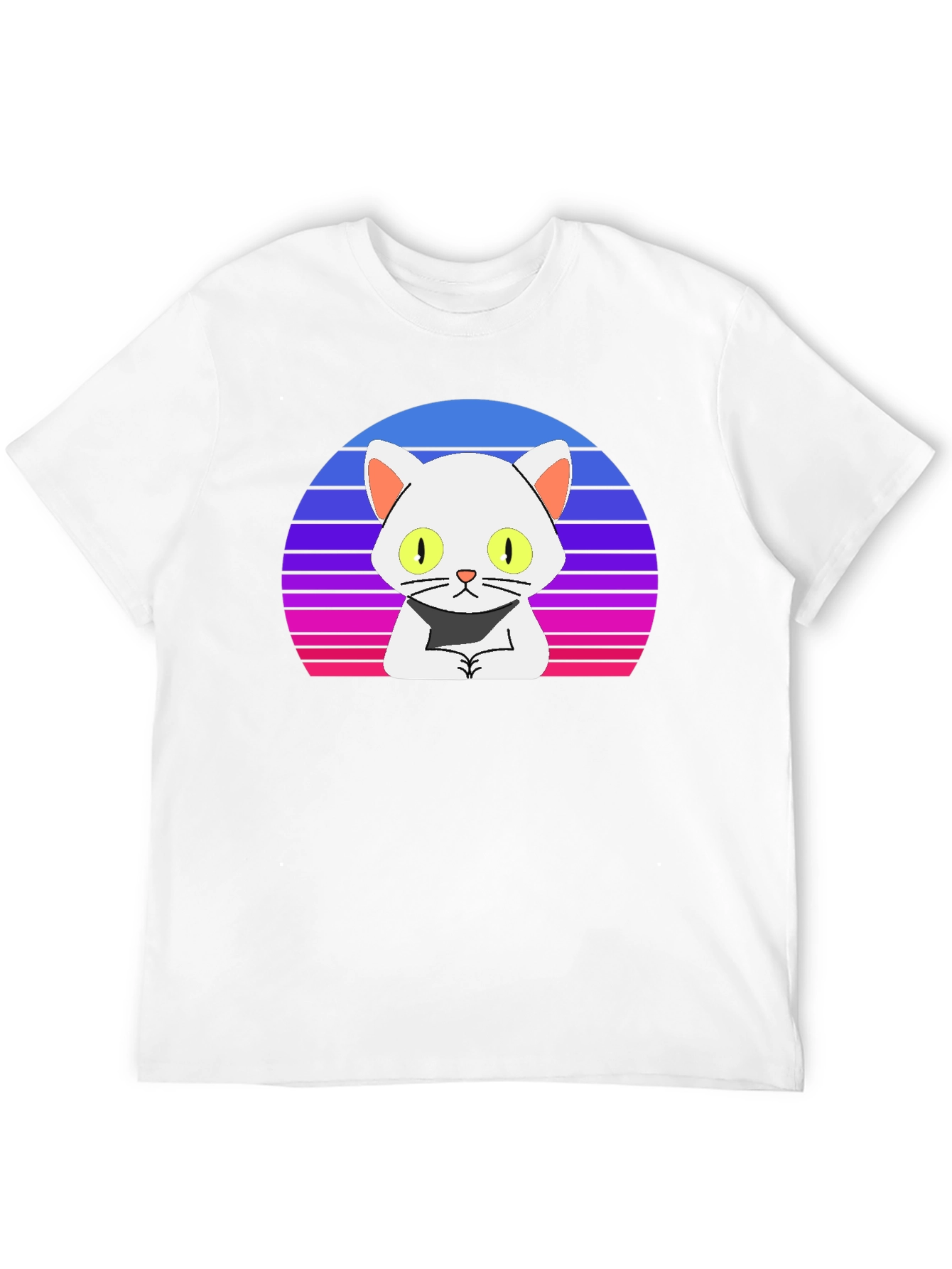 Retro Cat T-Shirt - Cool Cartoon Design