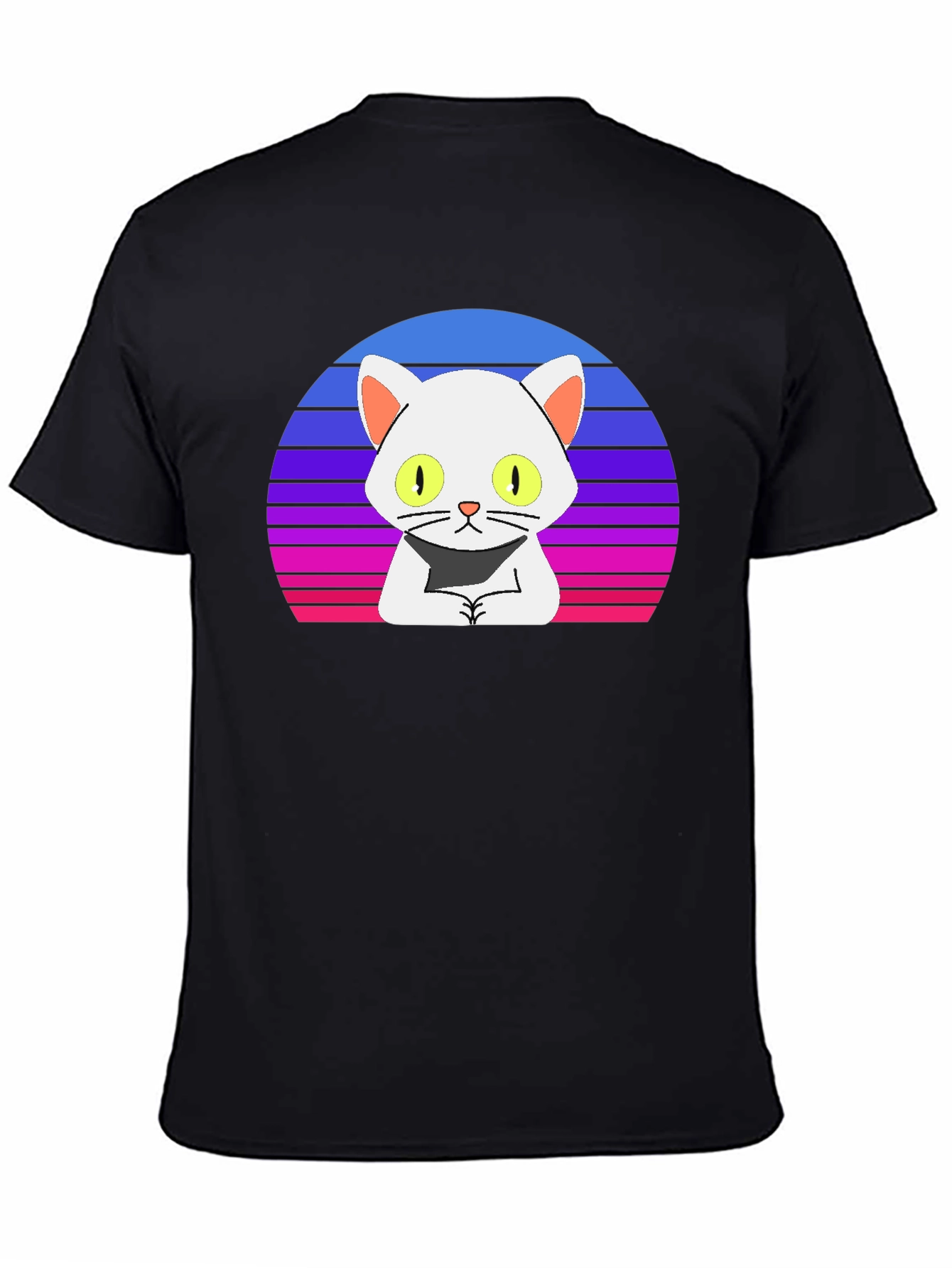 Retro Cat T-Shirt - Cool Cartoon Design