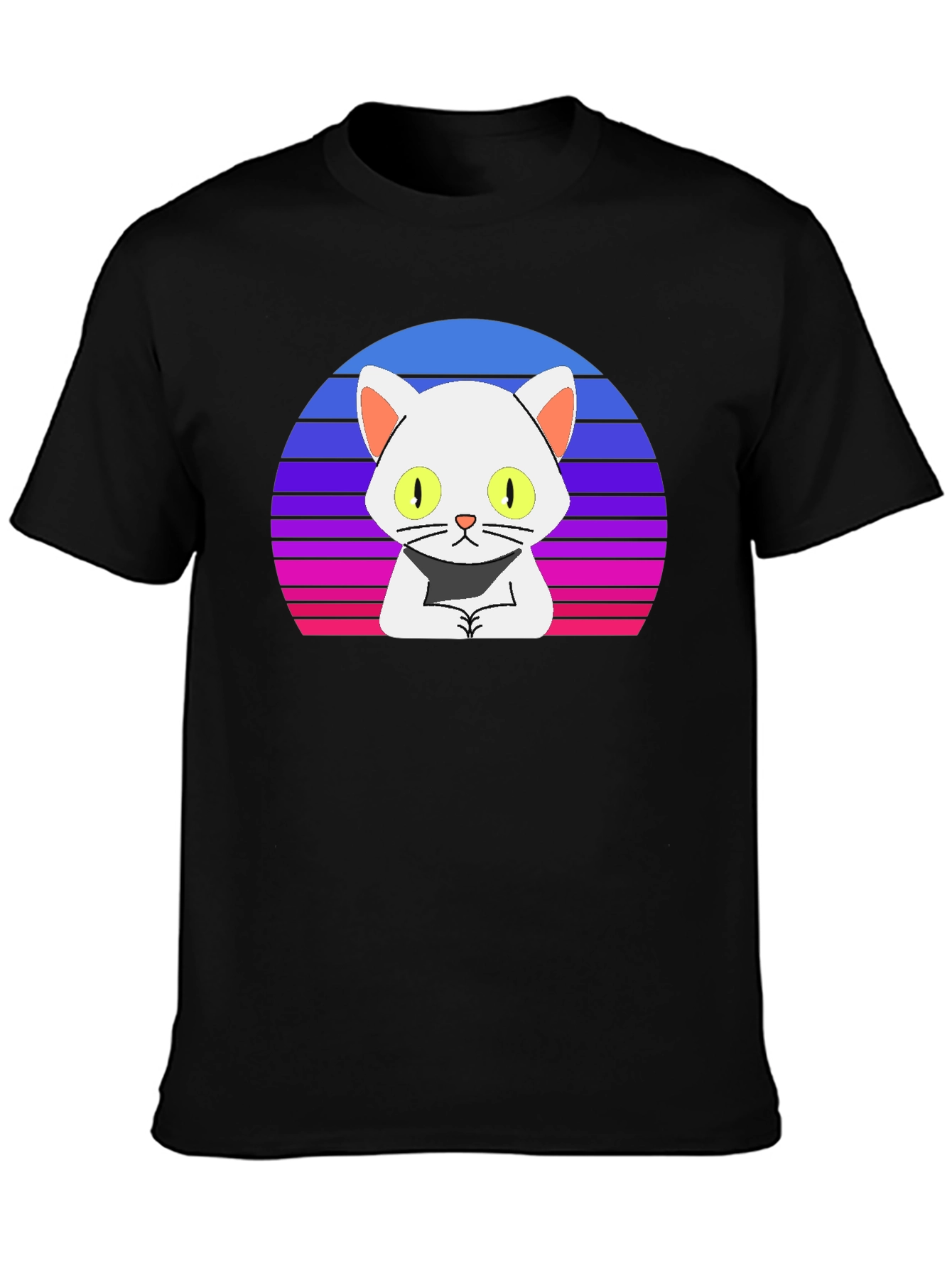 Retro Cat T-Shirt - Cool Cartoon Design