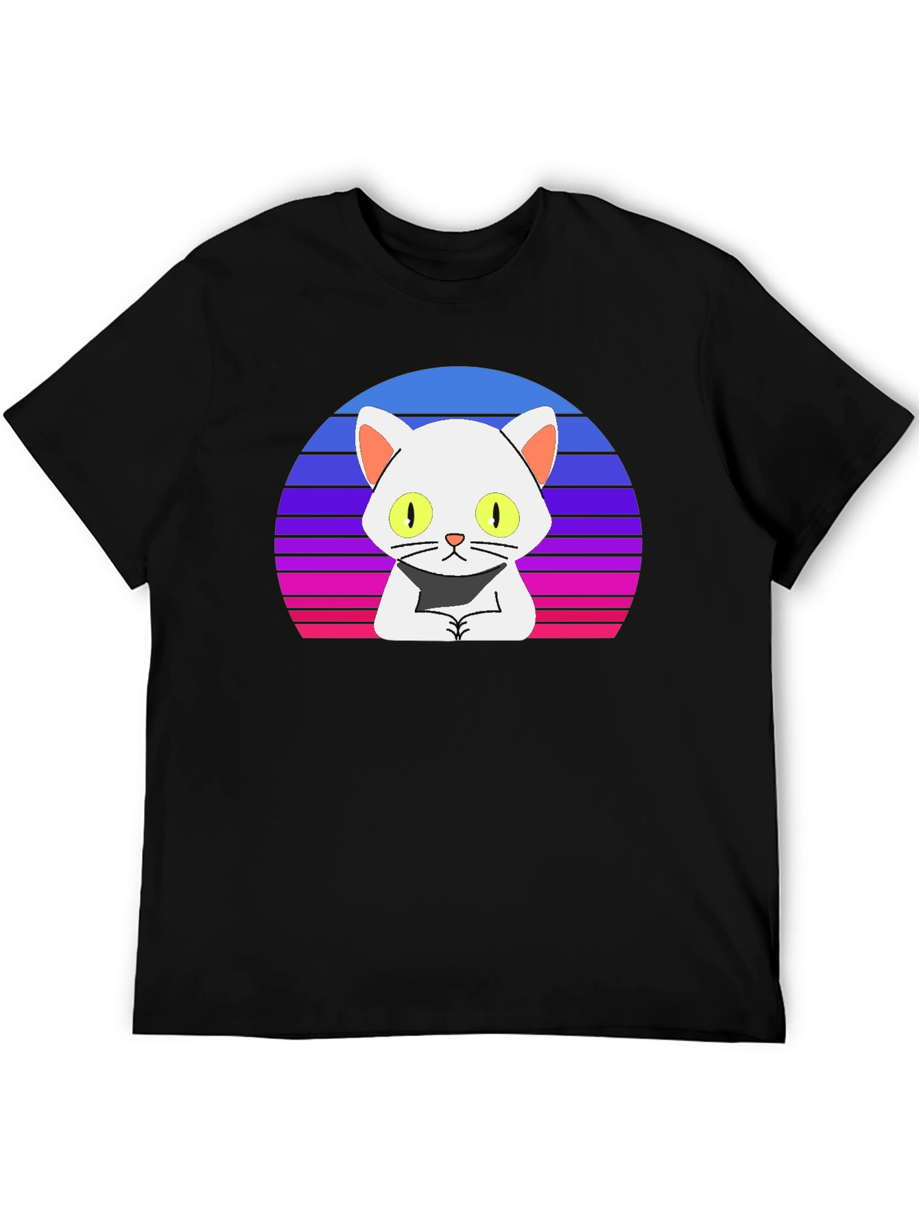 Retro Cat T-Shirt - Cool Cartoon Design