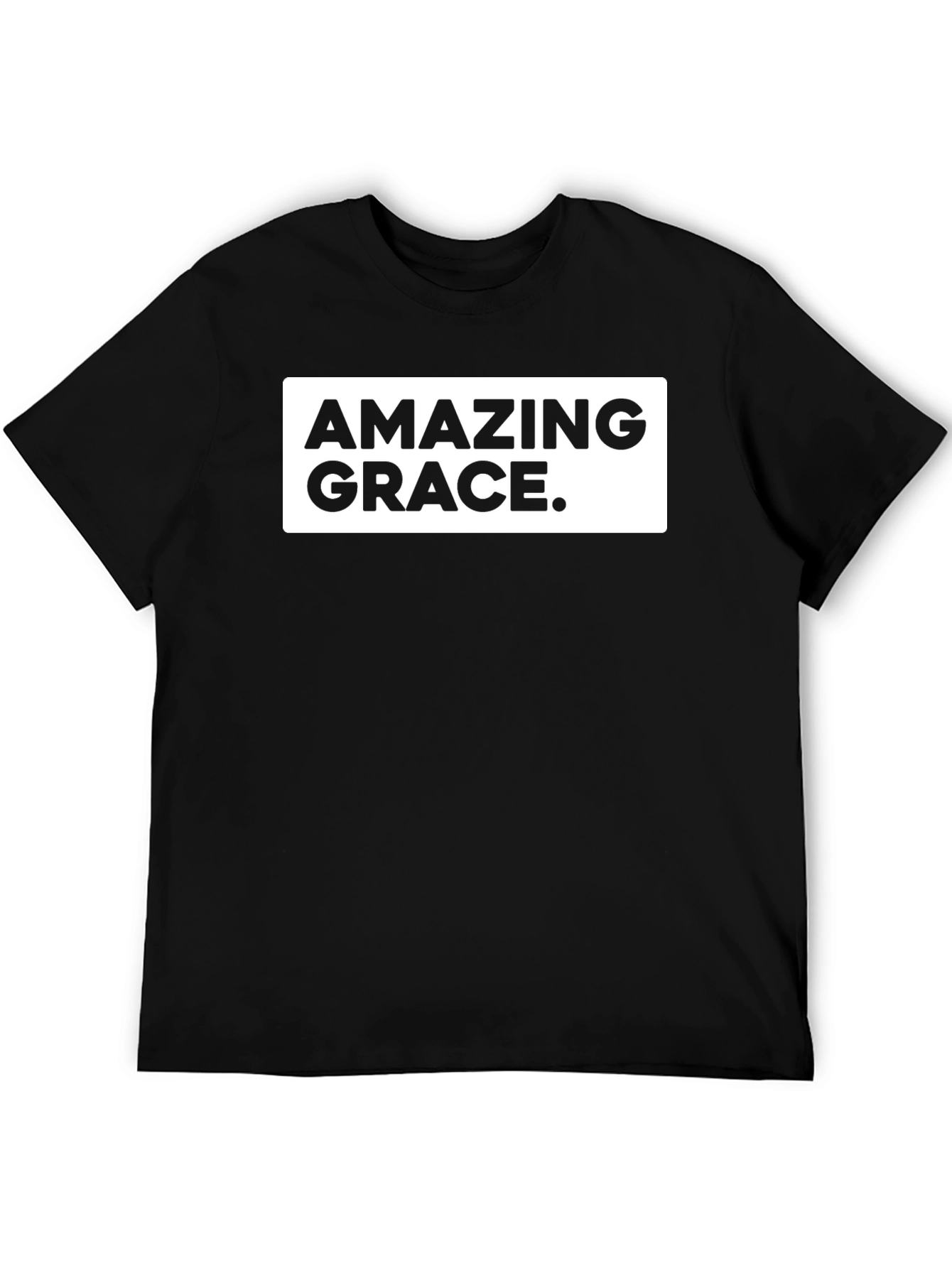 Amazing Grace Black Tee - Classic Design