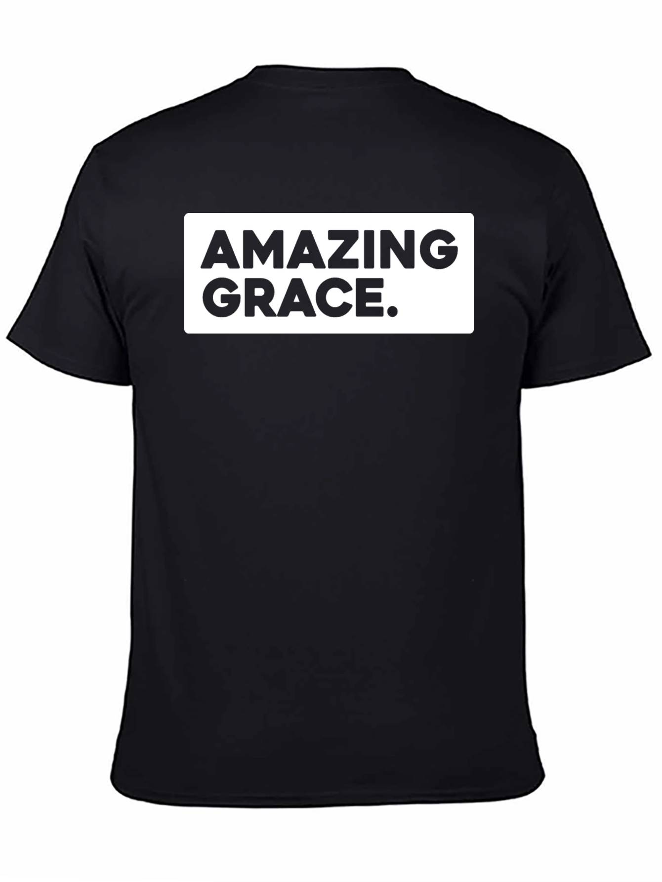 Amazing Grace Black Tee - Classic Design