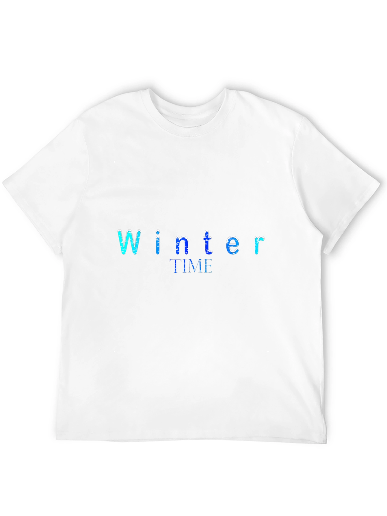 Winter Time Graphic Black T-Shirt