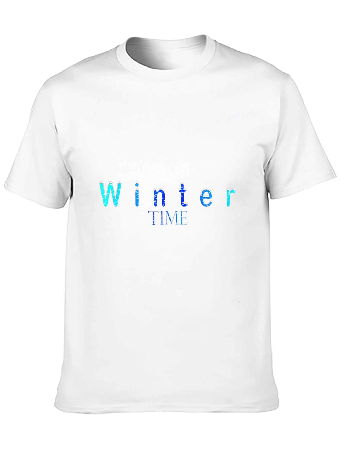 Winter Time Graphic Black T-Shirt