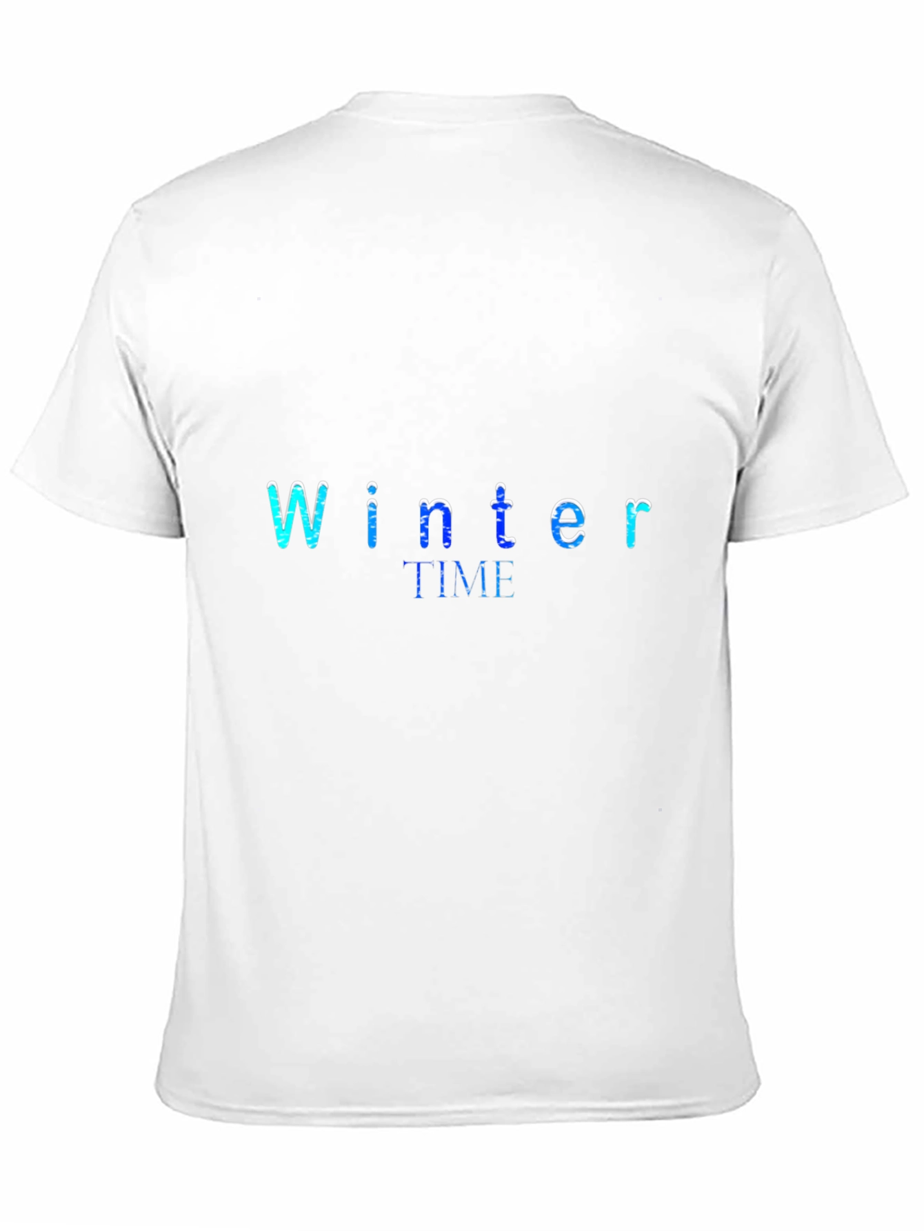 Winter Time Graphic Black T-Shirt