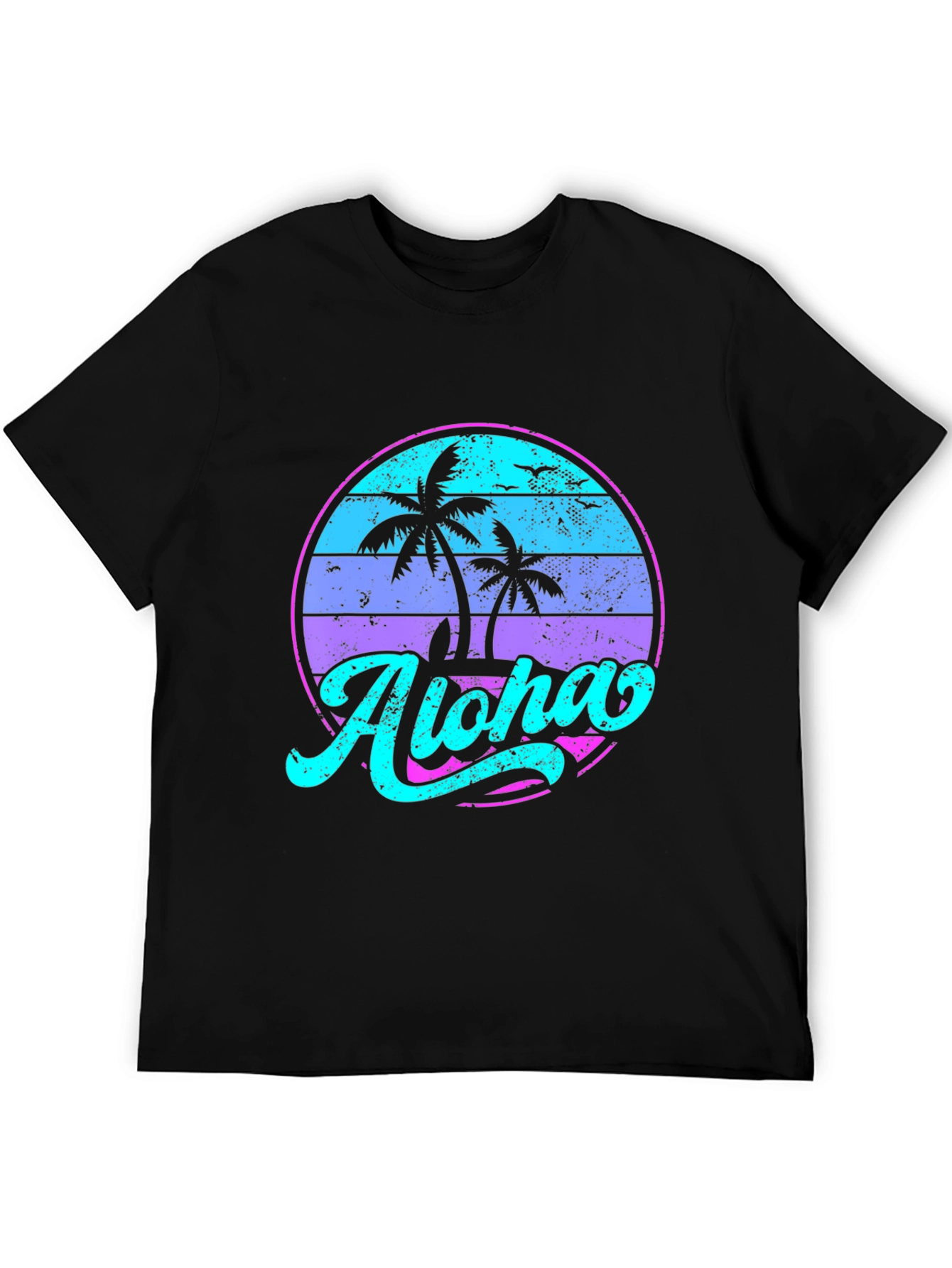 Aloha Palm Sunset T-Shirt - Beach Vibe