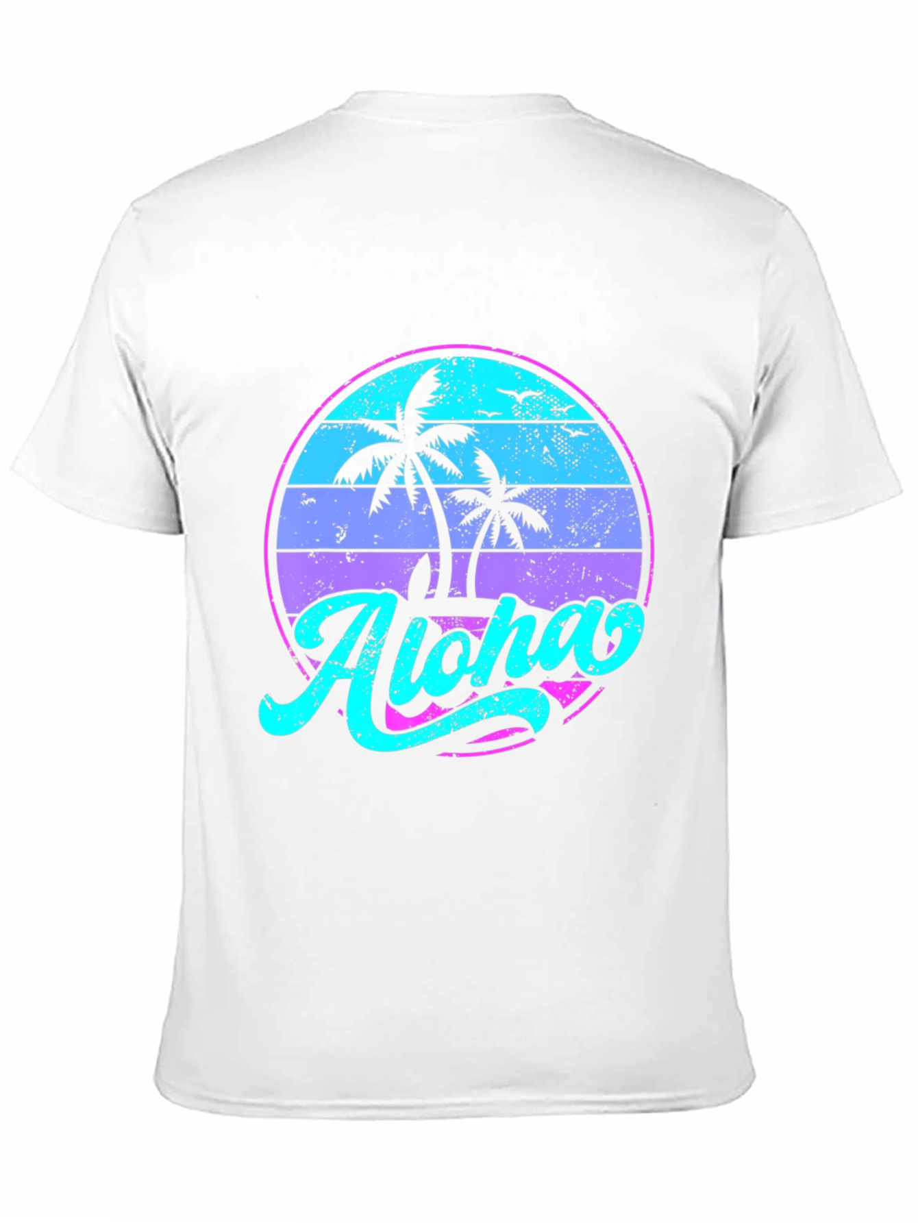 Aloha Palm Sunset T-Shirt - Beach Vibe