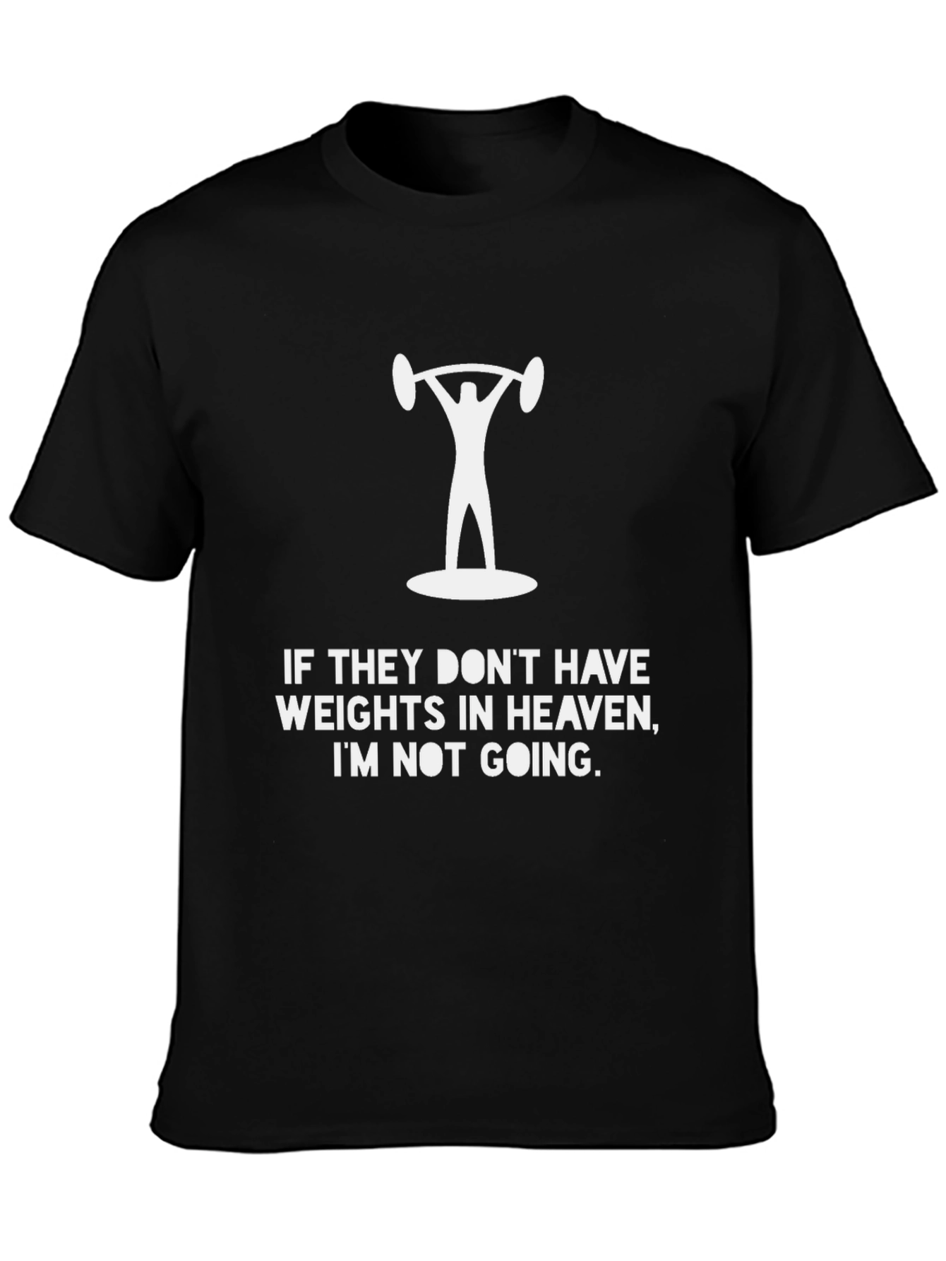 Weightlifting Heaven Graphic Tee - Black