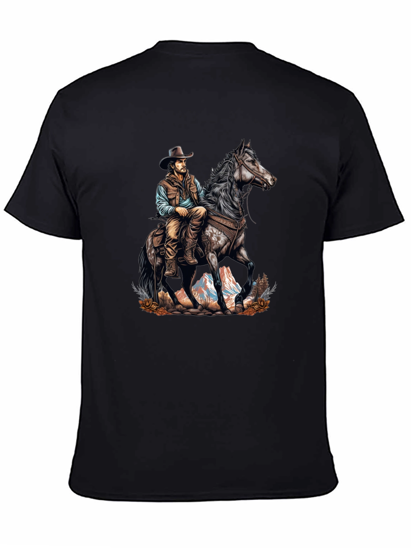 Cowboy on Horseback Graphic Tee