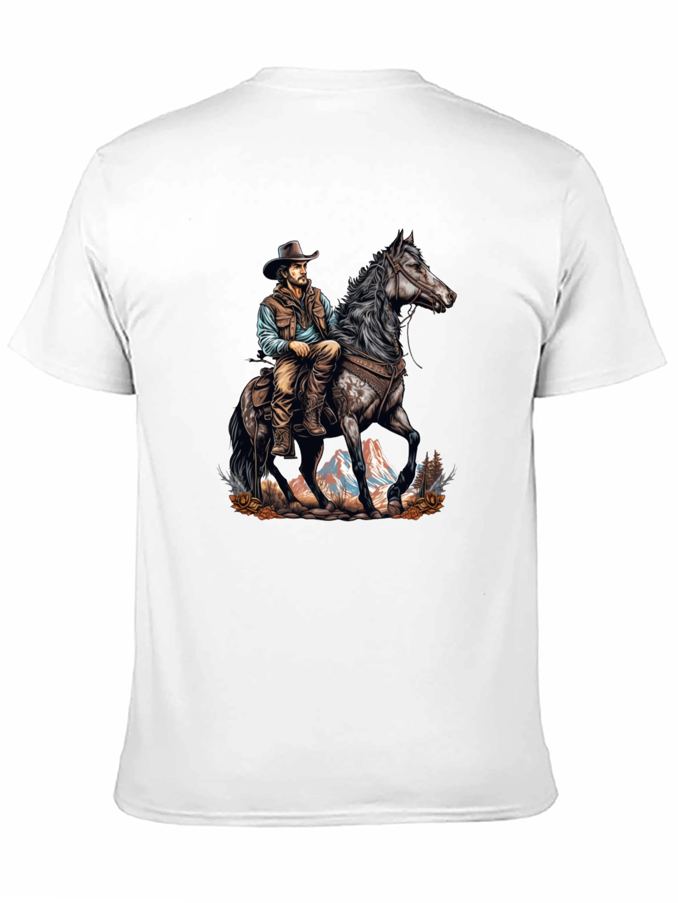 Cowboy on Horseback Graphic Tee