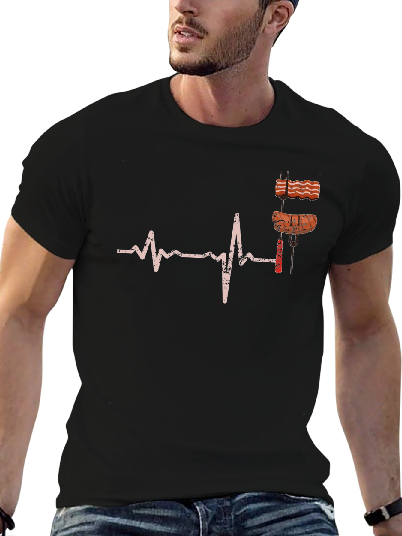 BBQ Lovers Heartbeat T-Shirt