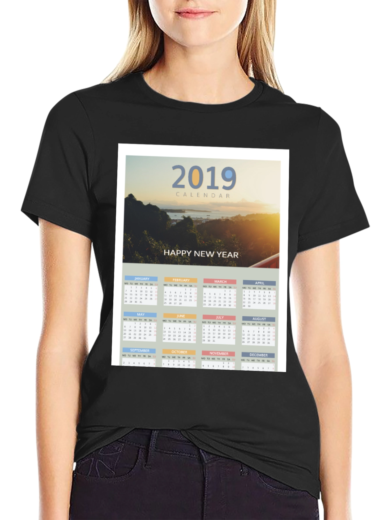 2019 Calendar Graphic T-Shirt - New Years Apparel