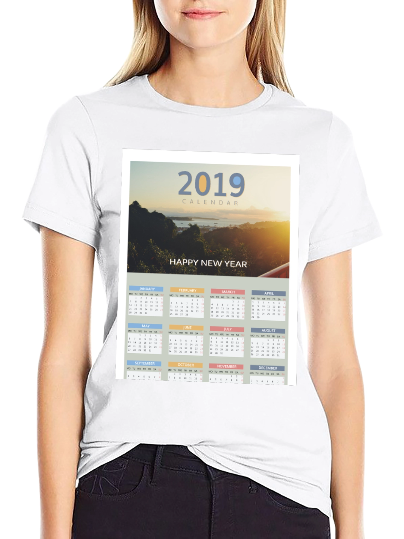 2019 Calendar Graphic T-Shirt - New Years Apparel