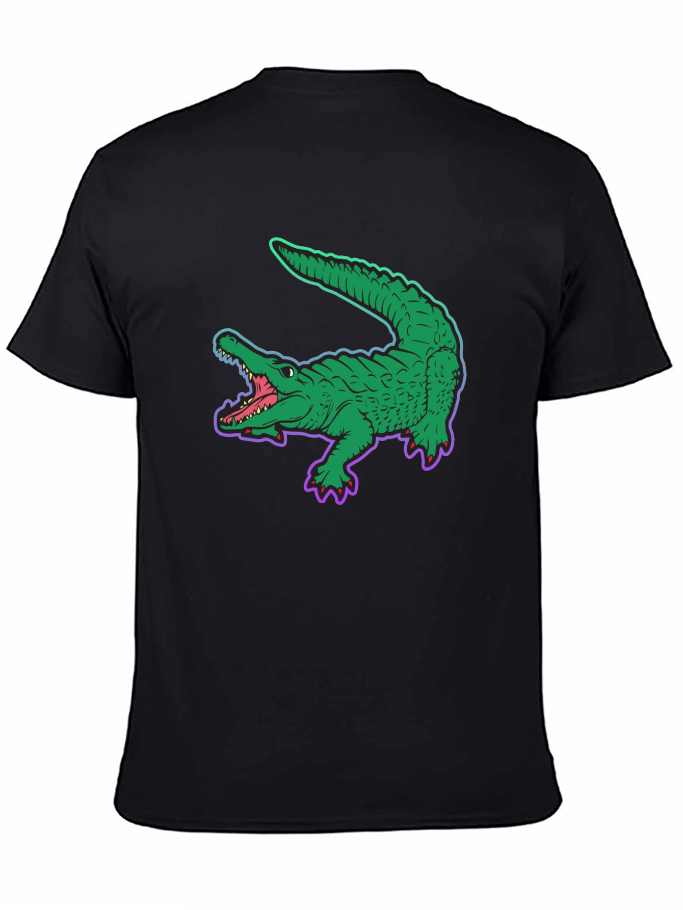 Cool Crocodile Graphic Tee - Black