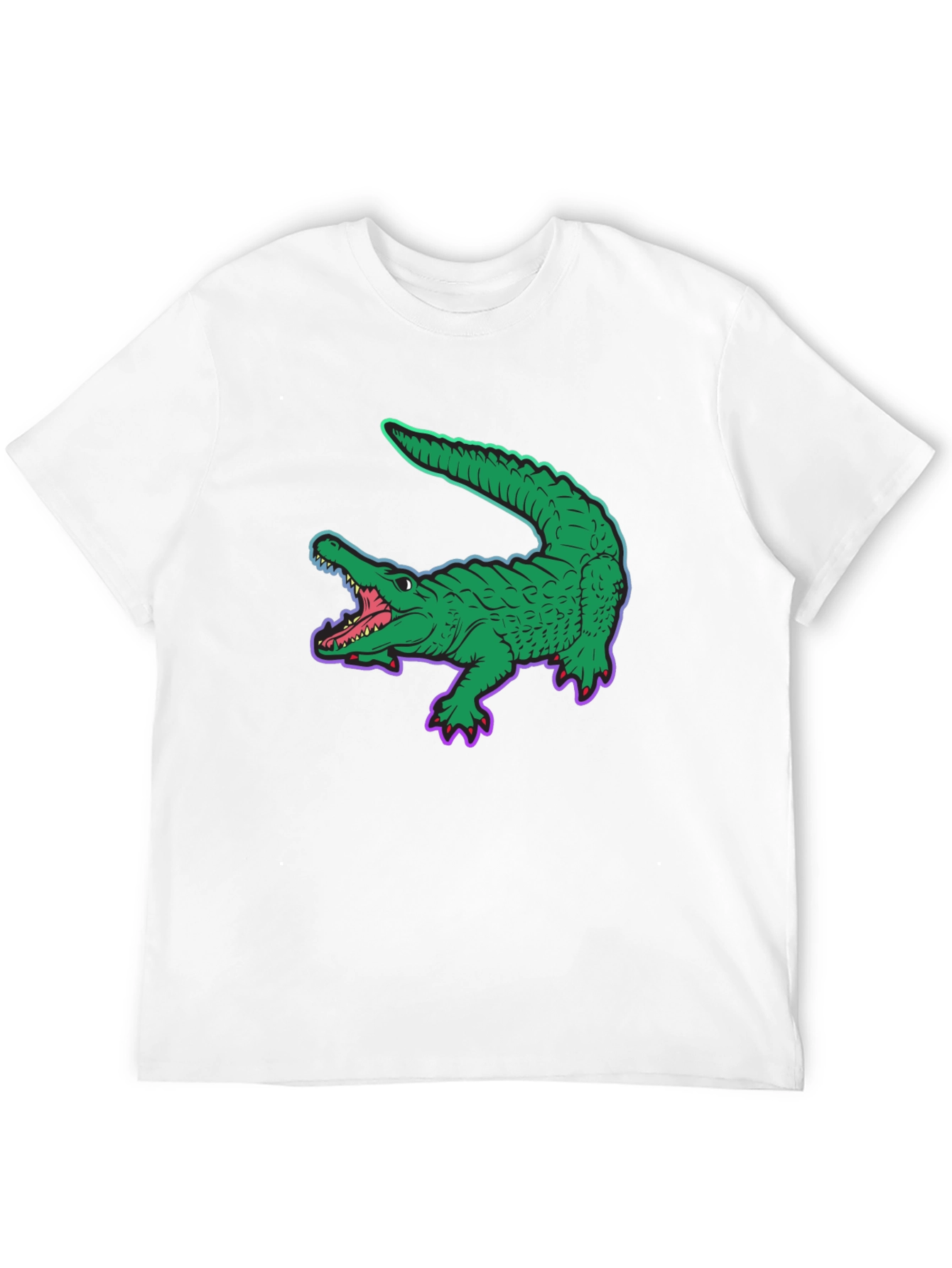 Cool Crocodile Graphic Tee - Black