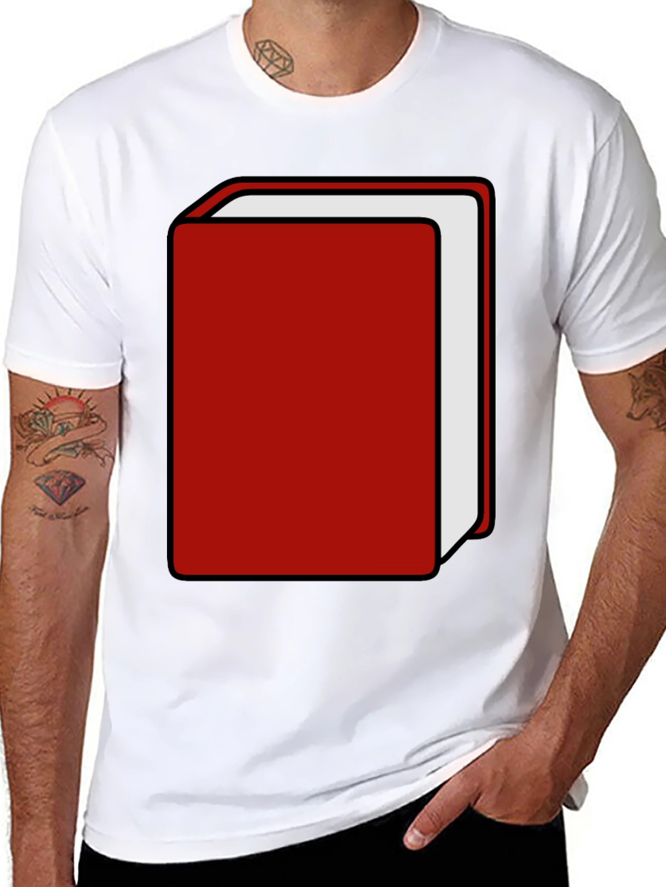 Red Book Graphic Tee - Stylish & Unique Design