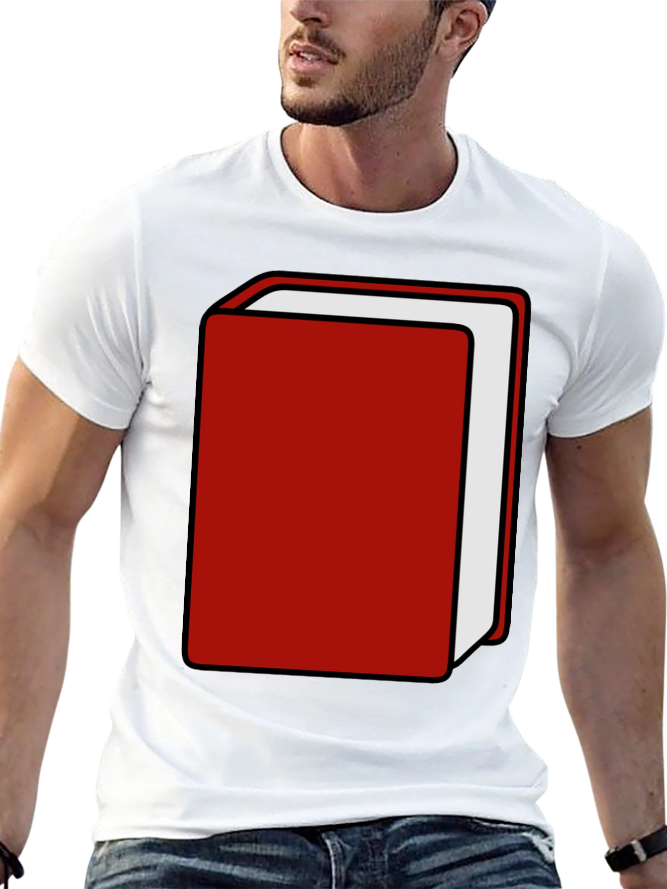 Red Book Graphic Tee - Stylish & Unique Design