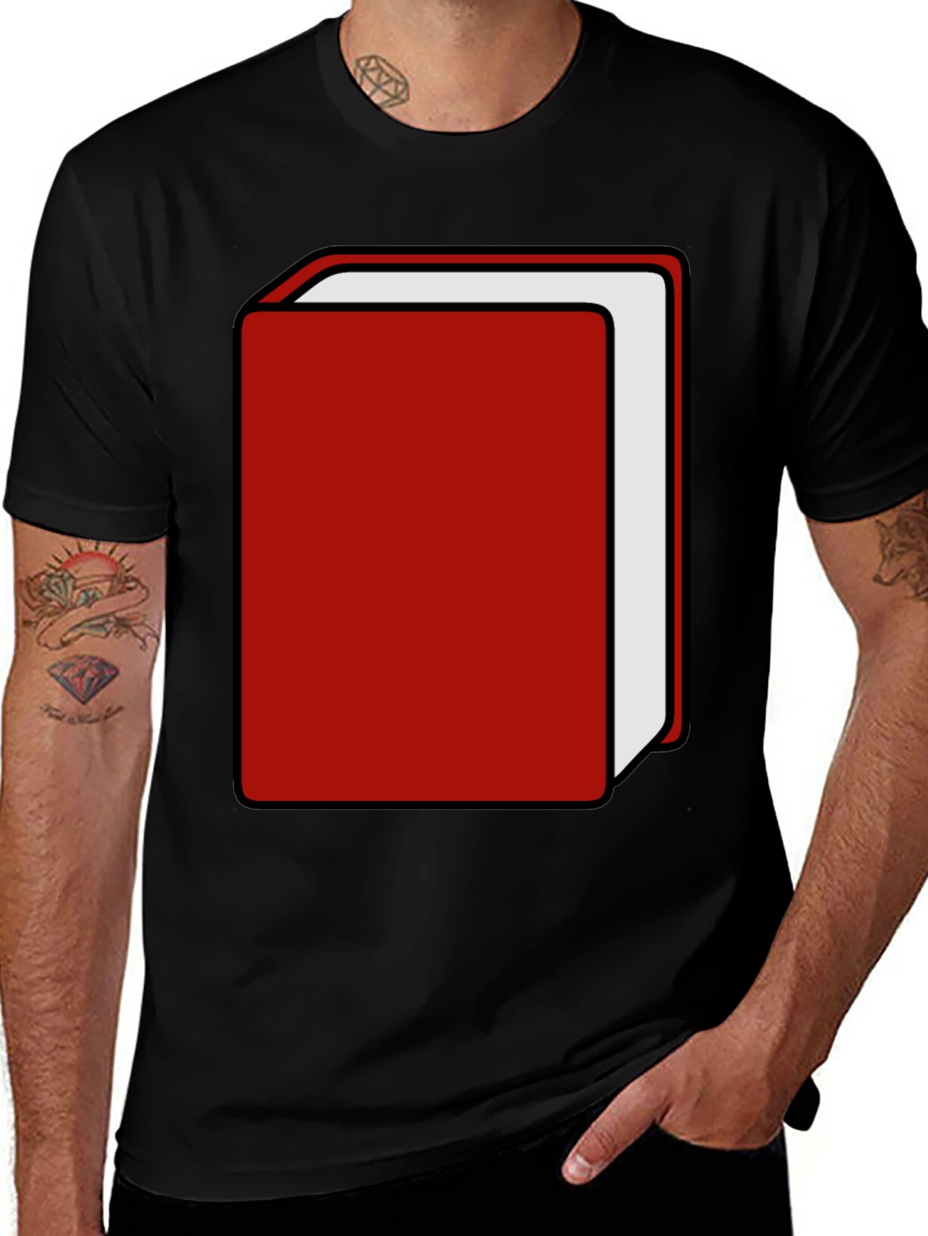 Red Book Graphic Tee - Stylish & Unique Design