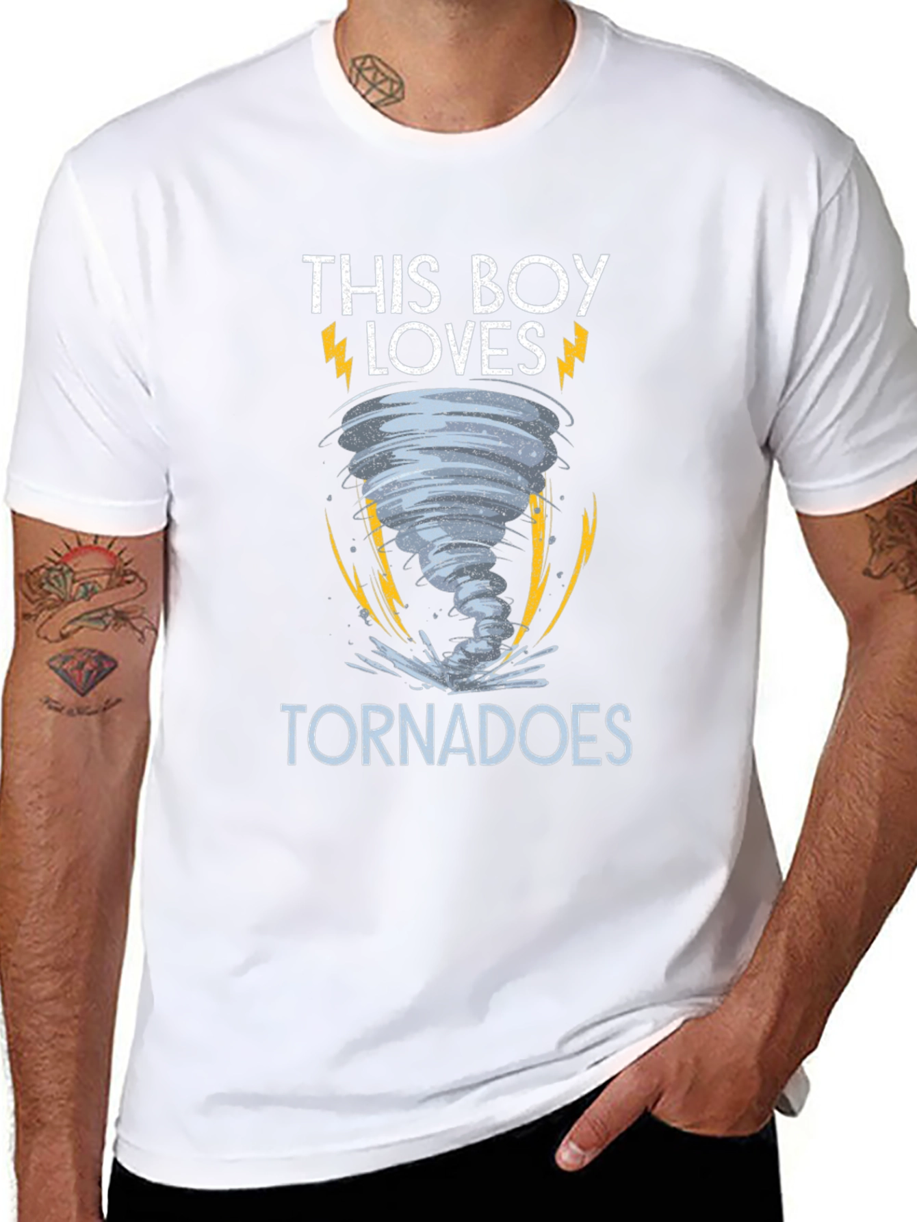 Tornado Lover Mens Graphic T-Shirt - Weather Enthusiast