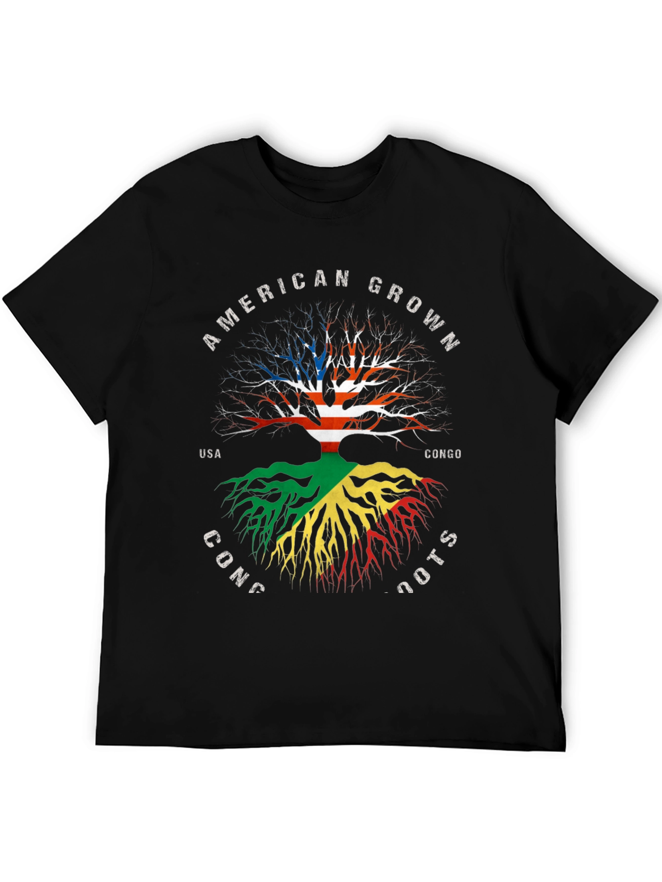 American Grown Congo Roots Graphic T-Shirt