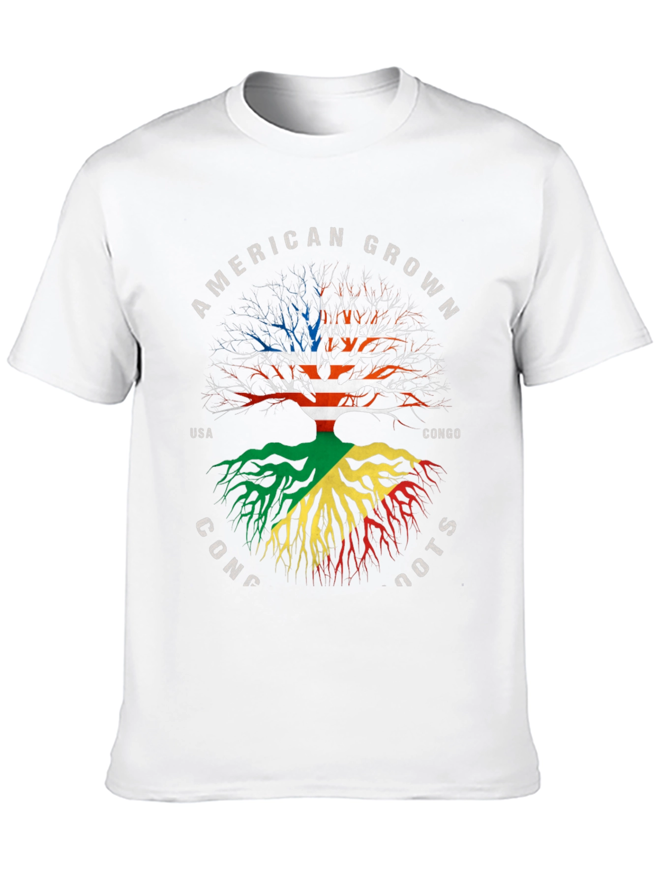 American Grown Congo Roots Graphic T-Shirt