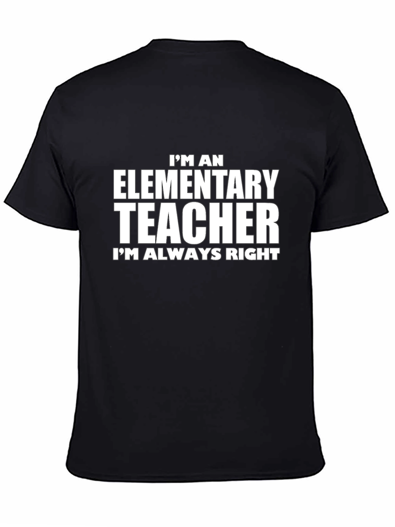 Elementary Teacher T-Shirt - Always Right Novelty Tee