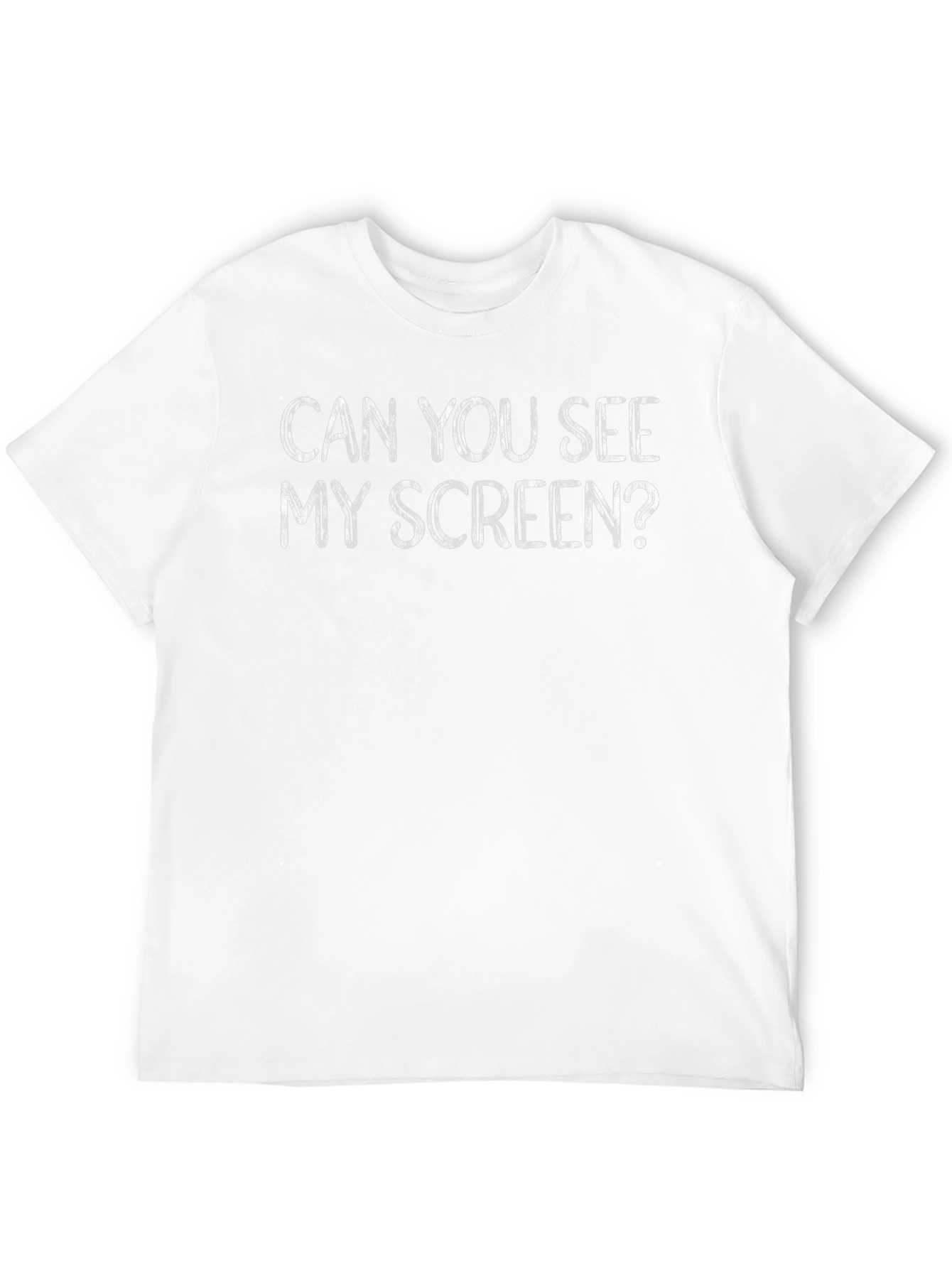 Can You See My Screen? Black Graphic T-Shirt