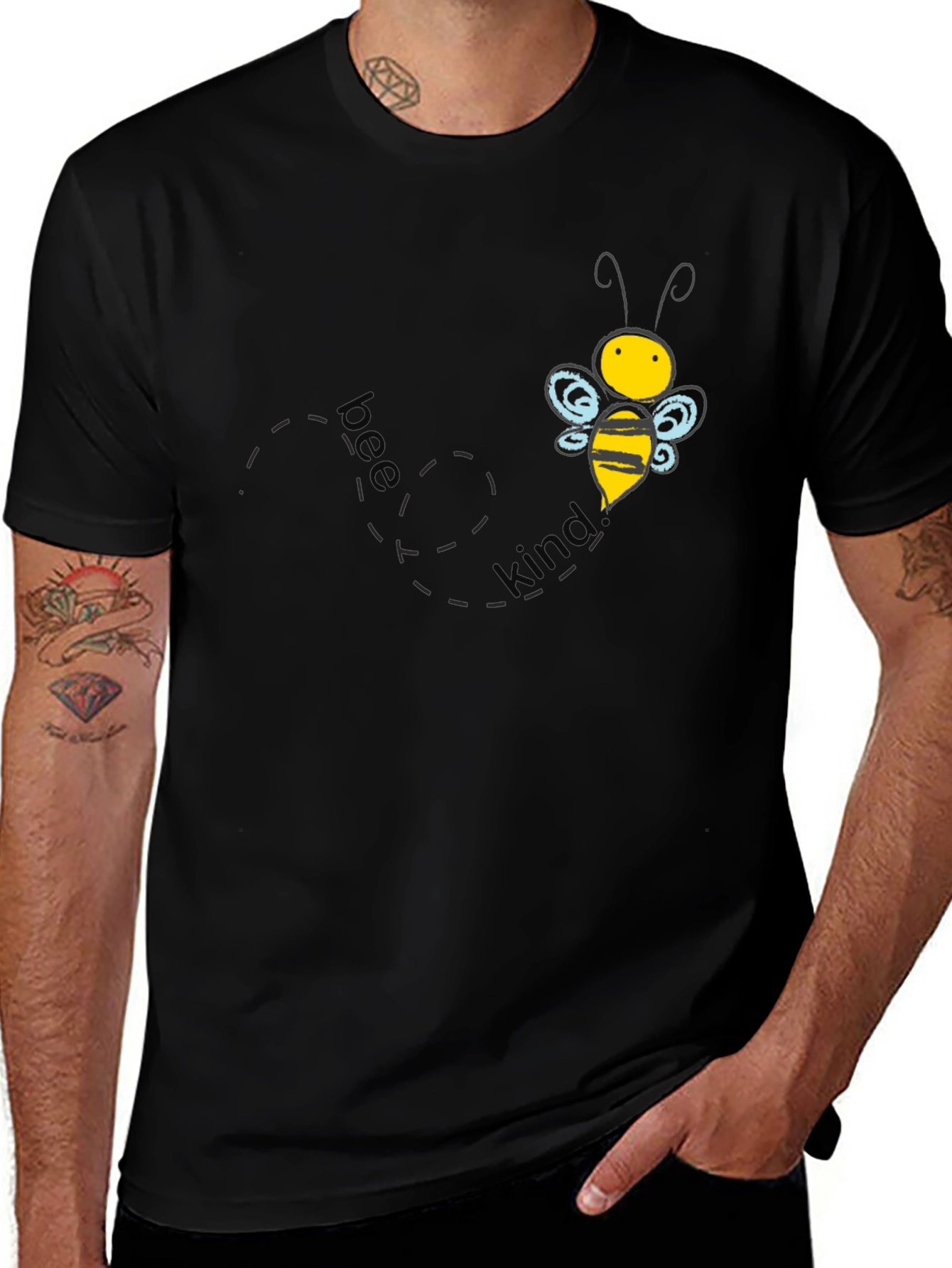Bee Kind Graphic Tee - Soft Cotton Comfort