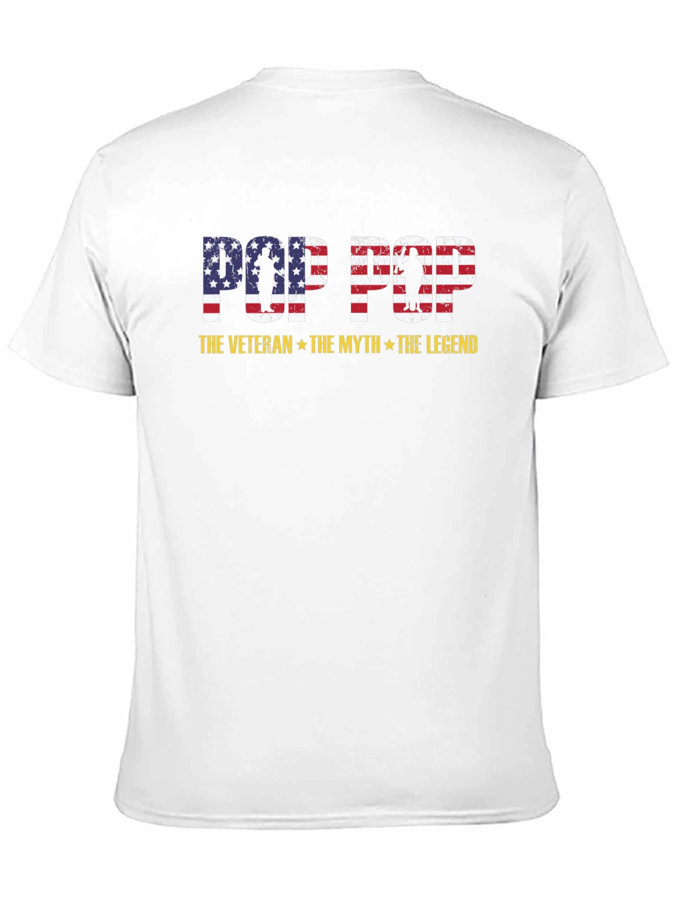 Pop Pop Veteran T-Shirt - The Myth The Legend