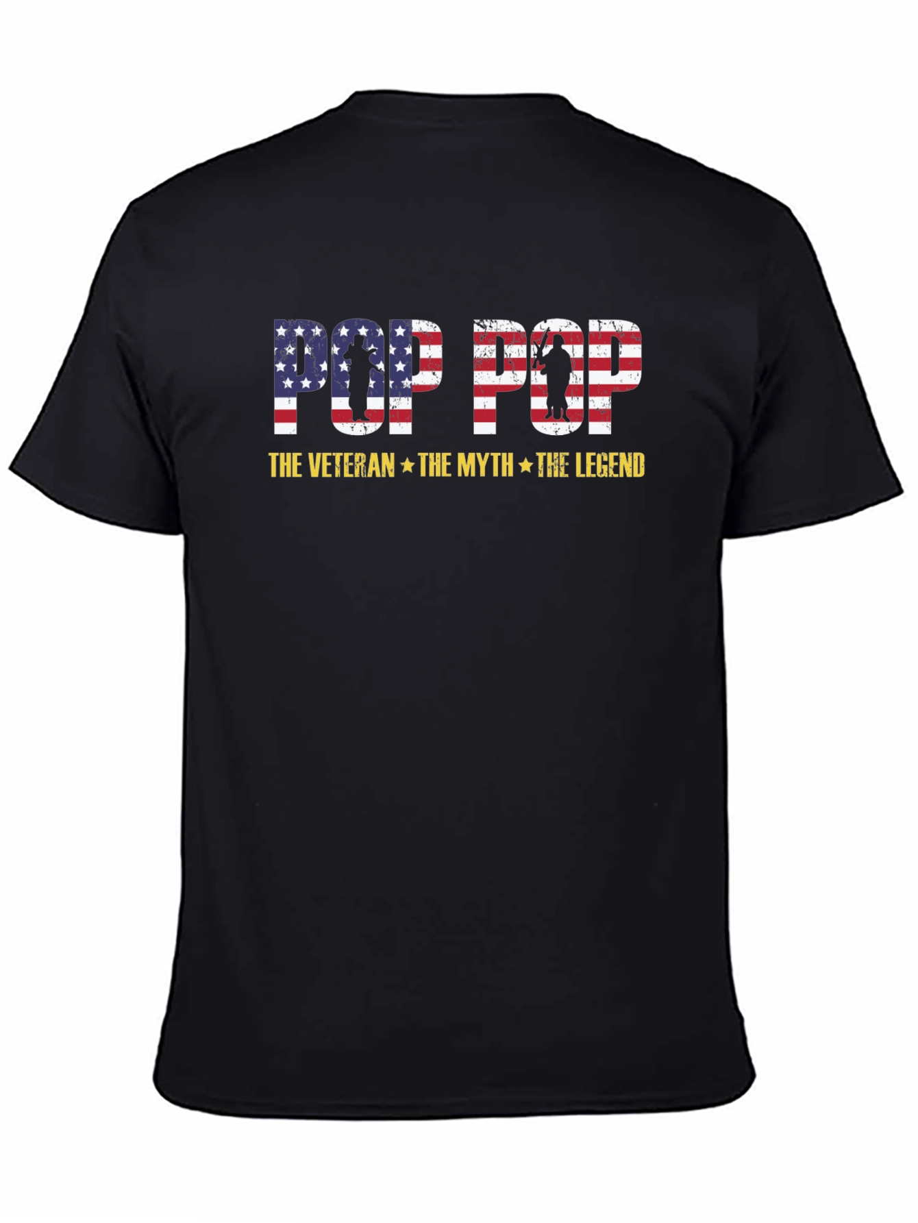 Pop Pop Veteran T-Shirt - The Myth The Legend