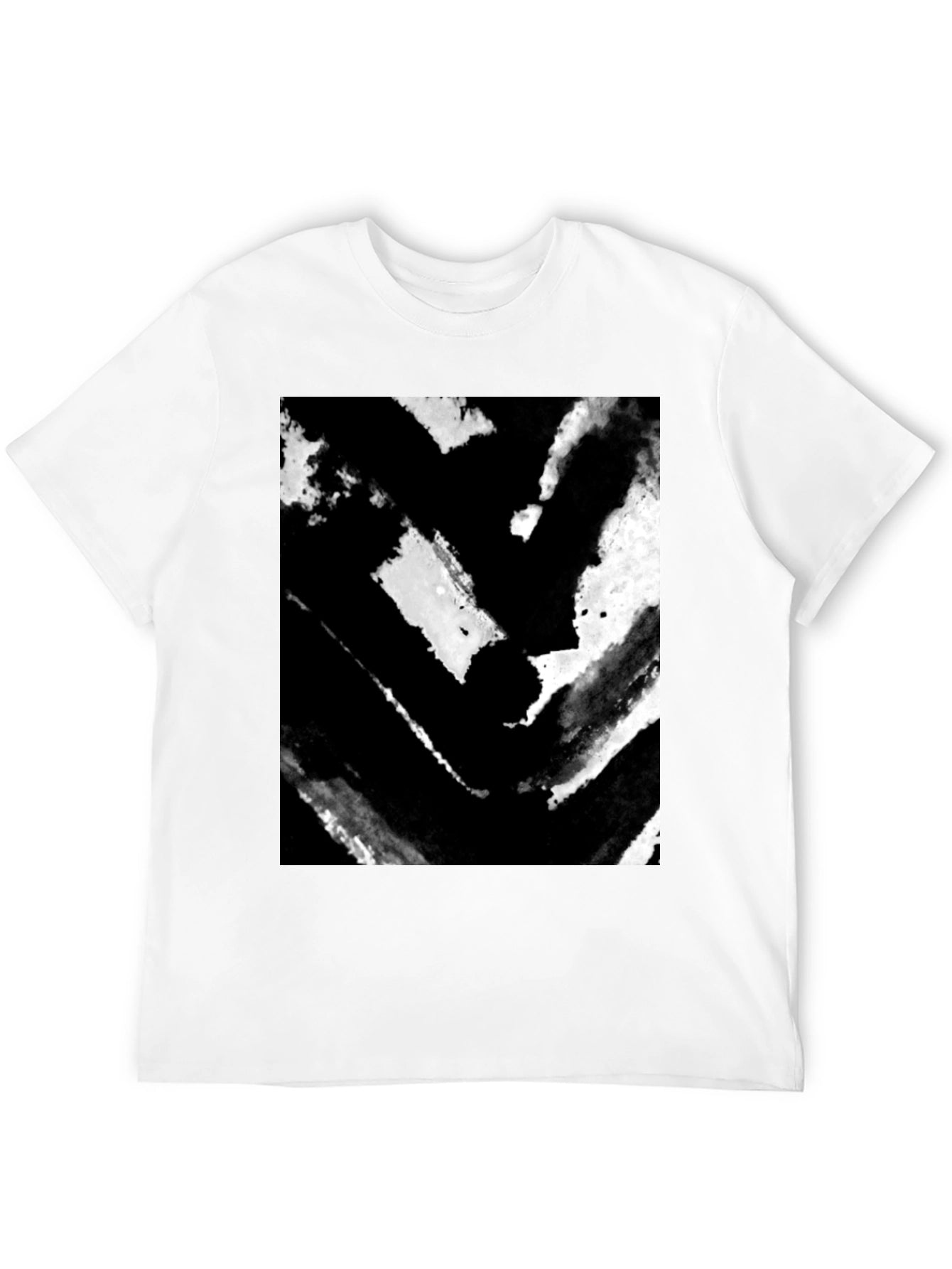 Abstract Graphic Black T-Shirt