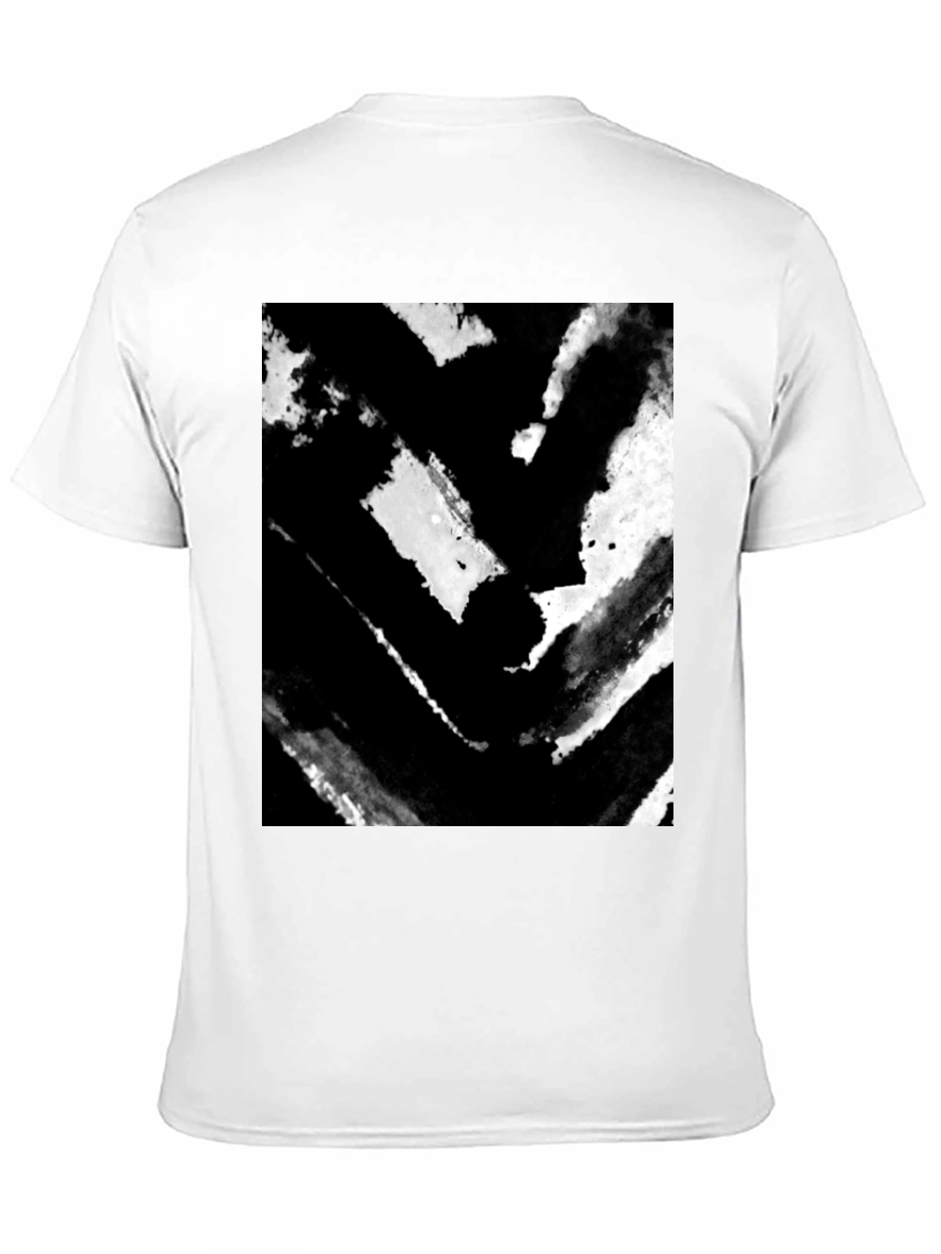 Abstract Graphic Black T-Shirt