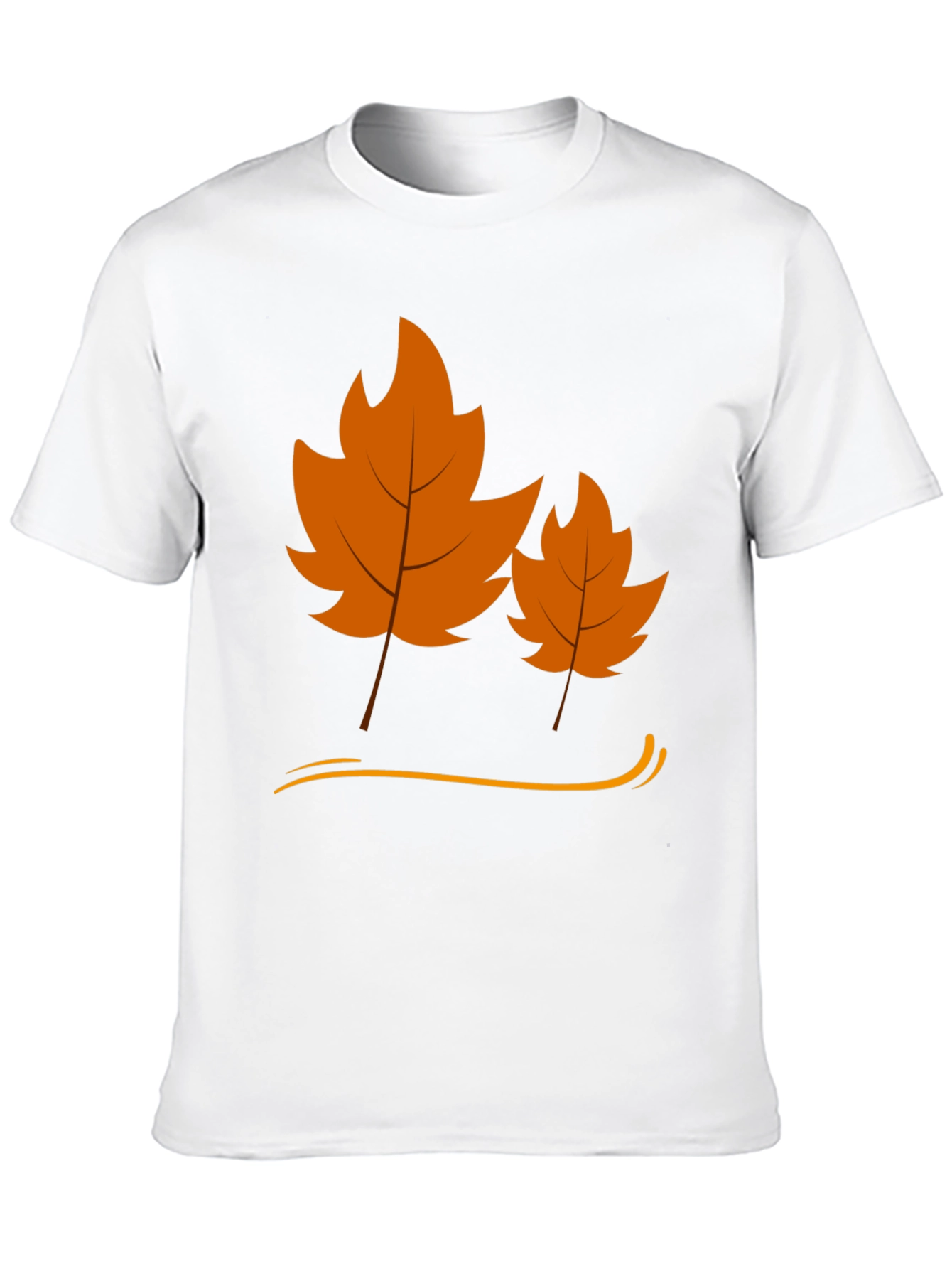 Autumn Leaf Graphic Black T-Shirt