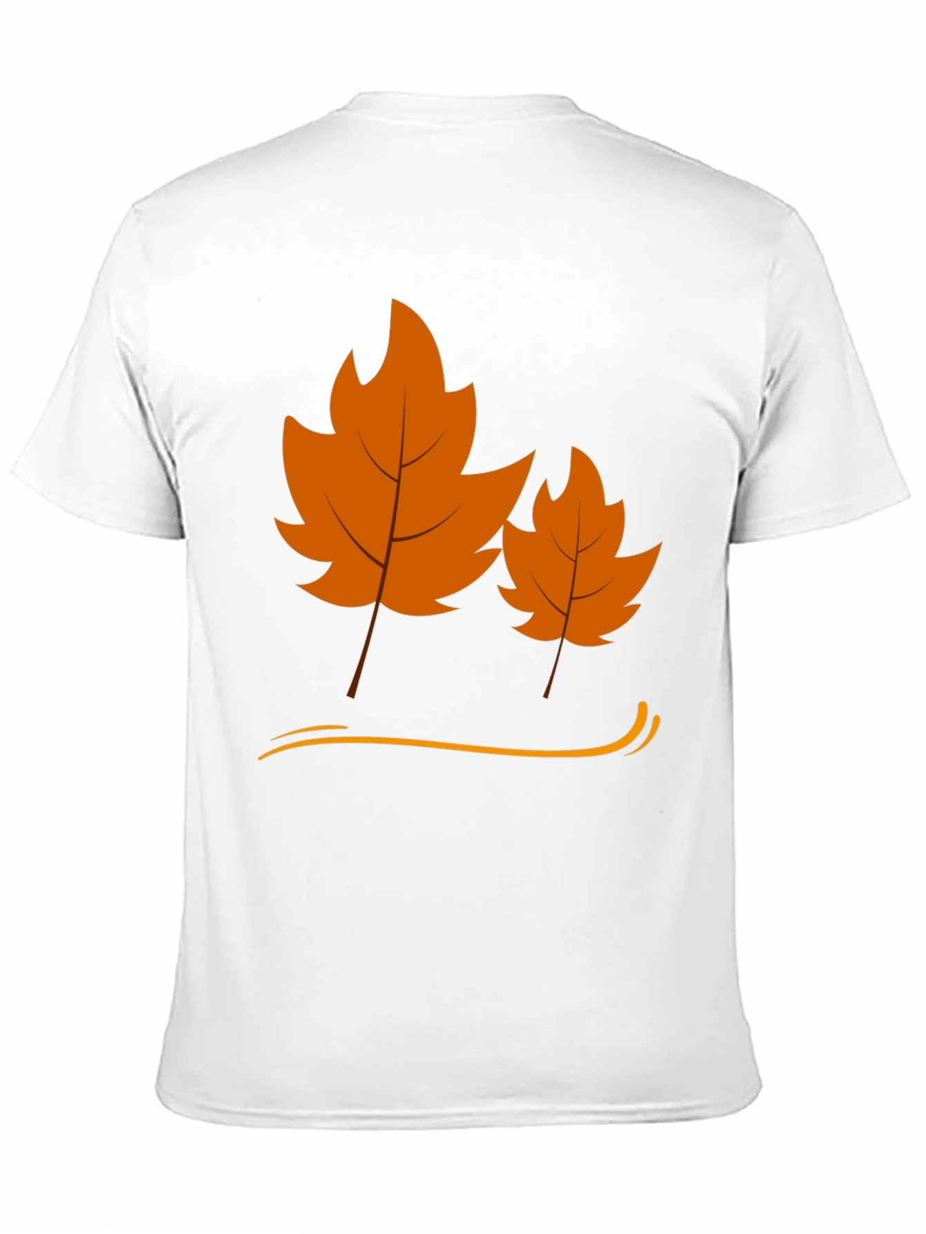 Autumn Leaf Graphic Black T-Shirt
