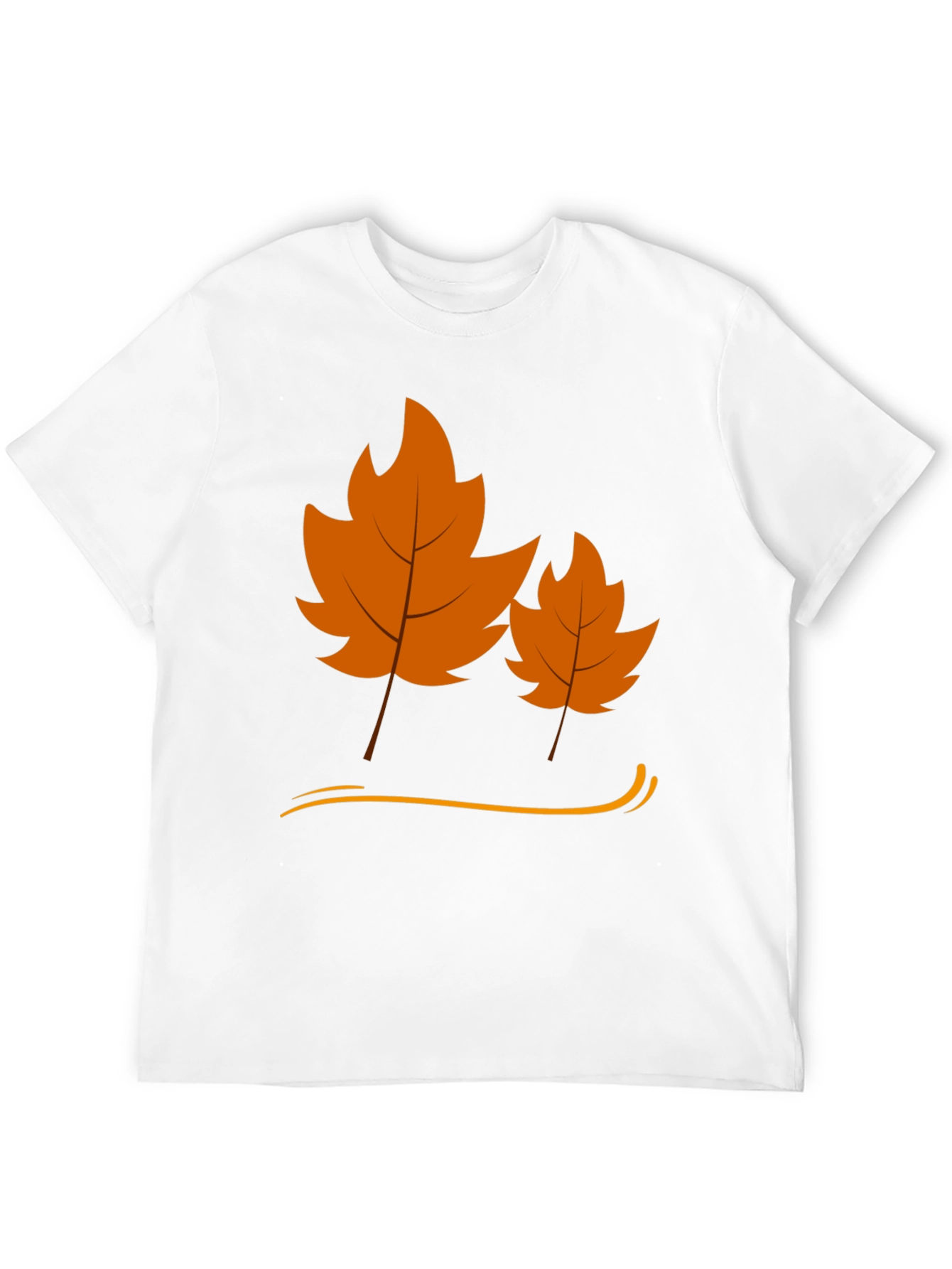 Autumn Leaf Graphic Black T-Shirt