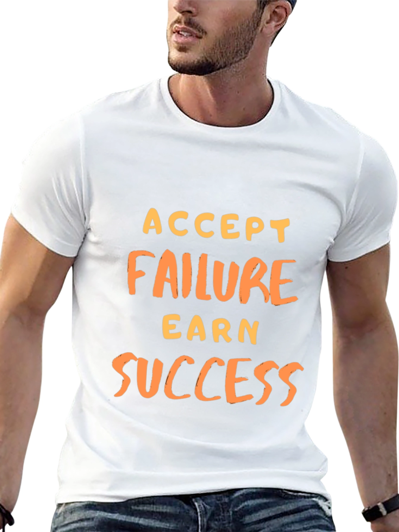 Accept Failure Earn Success Graphic Tee