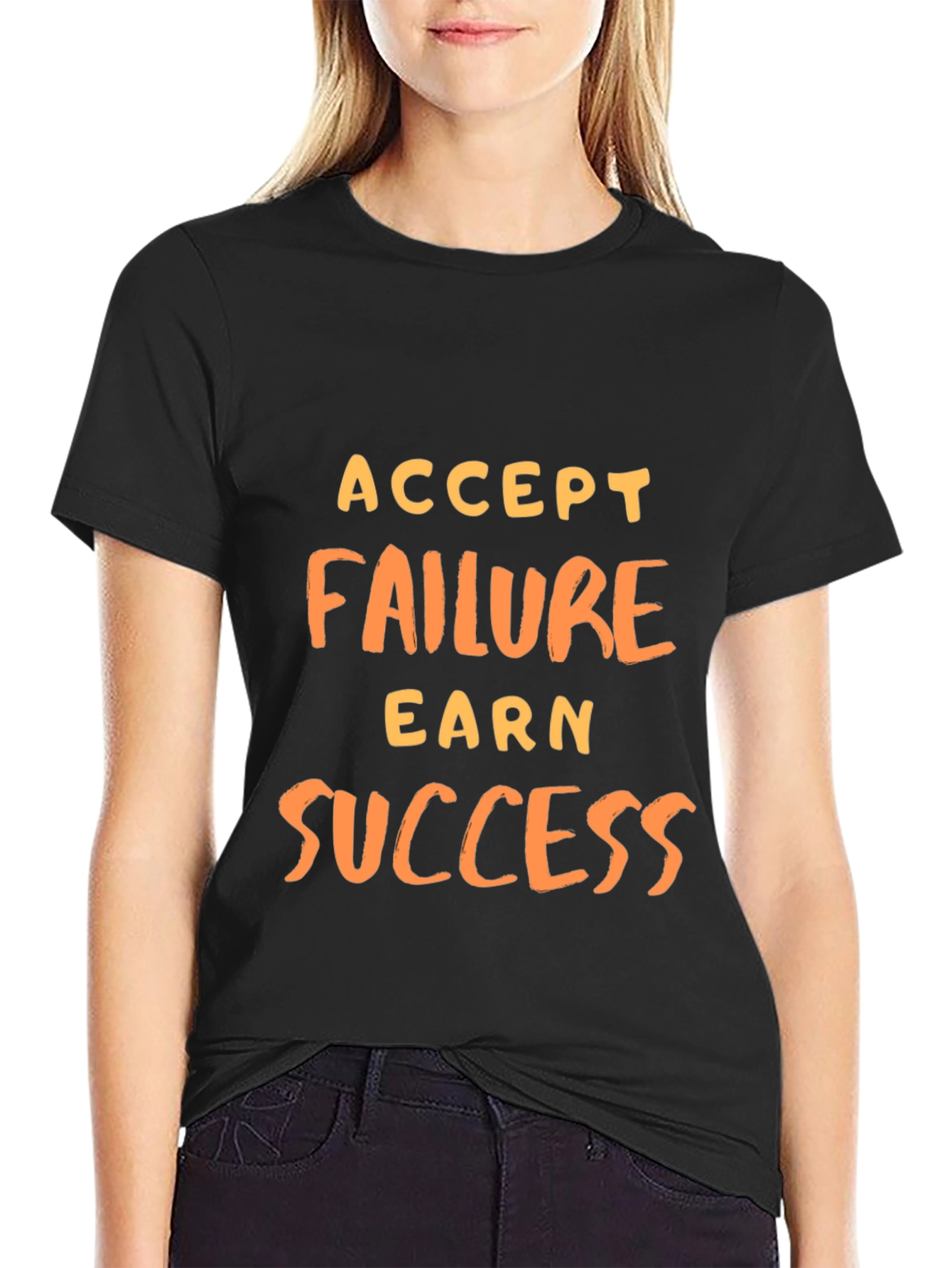 Accept Failure Earn Success Graphic Tee
