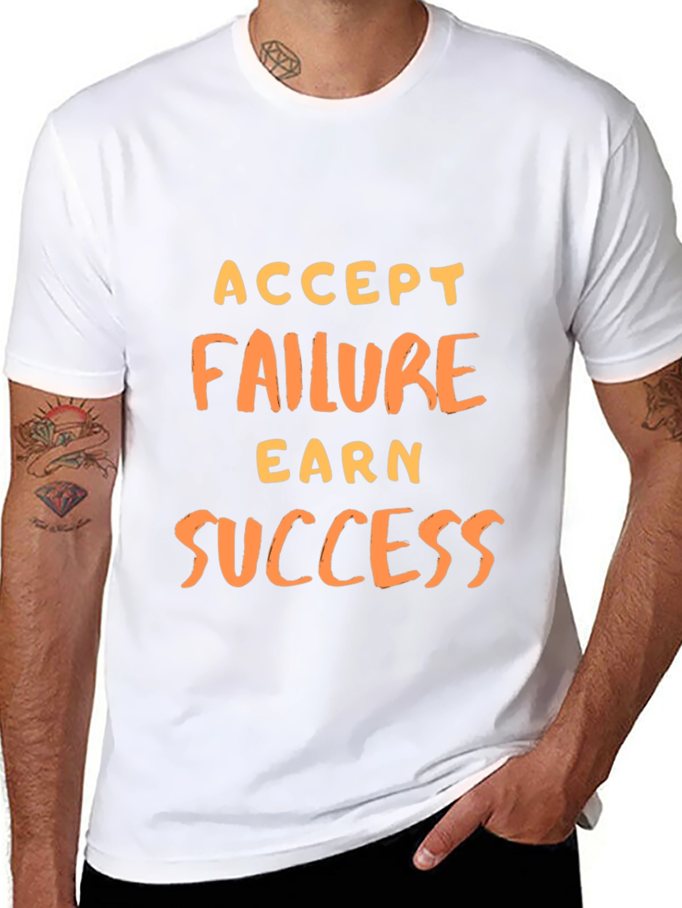 Accept Failure Earn Success Graphic Tee