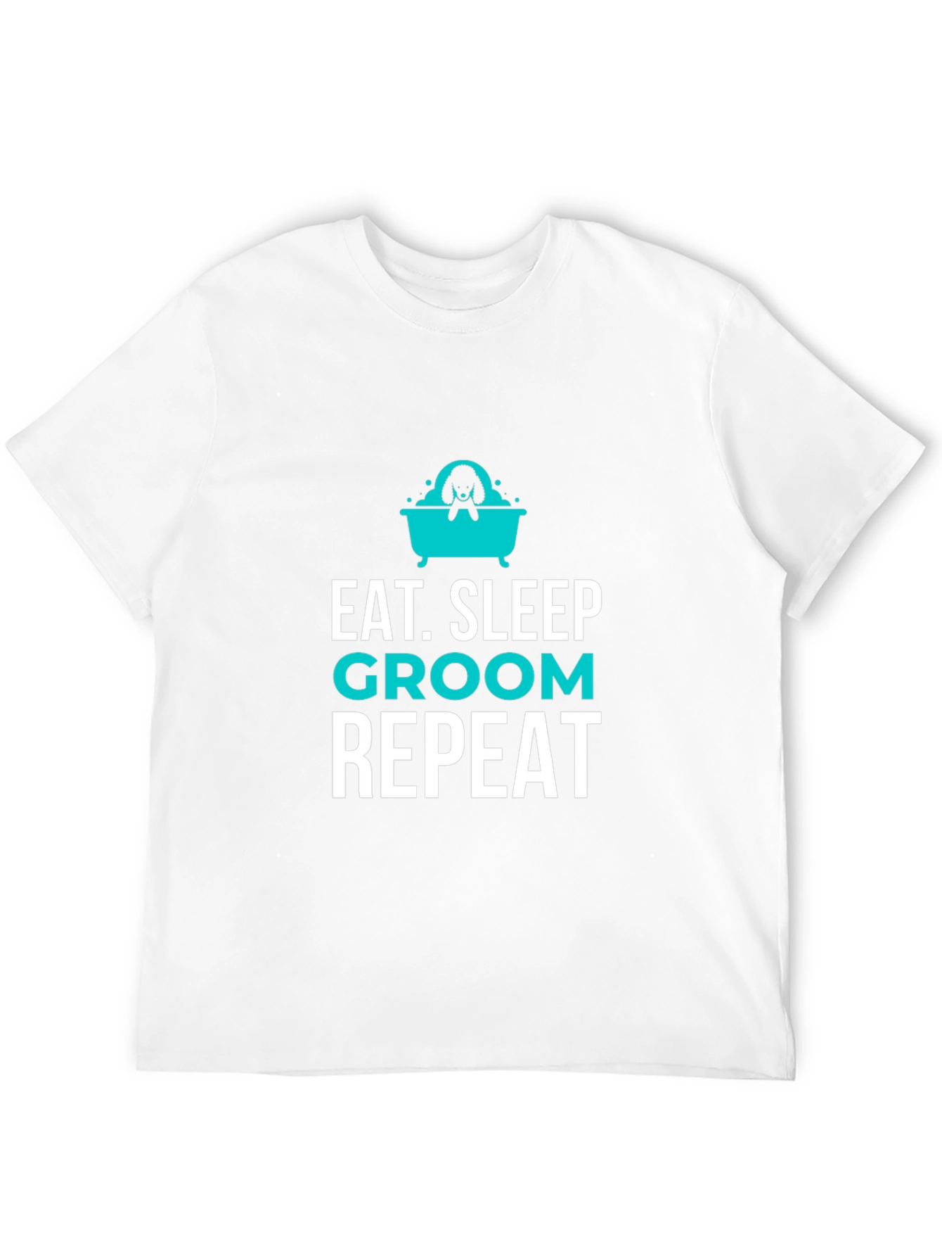 Eat Sleep Groom Repeat Graphic Tee