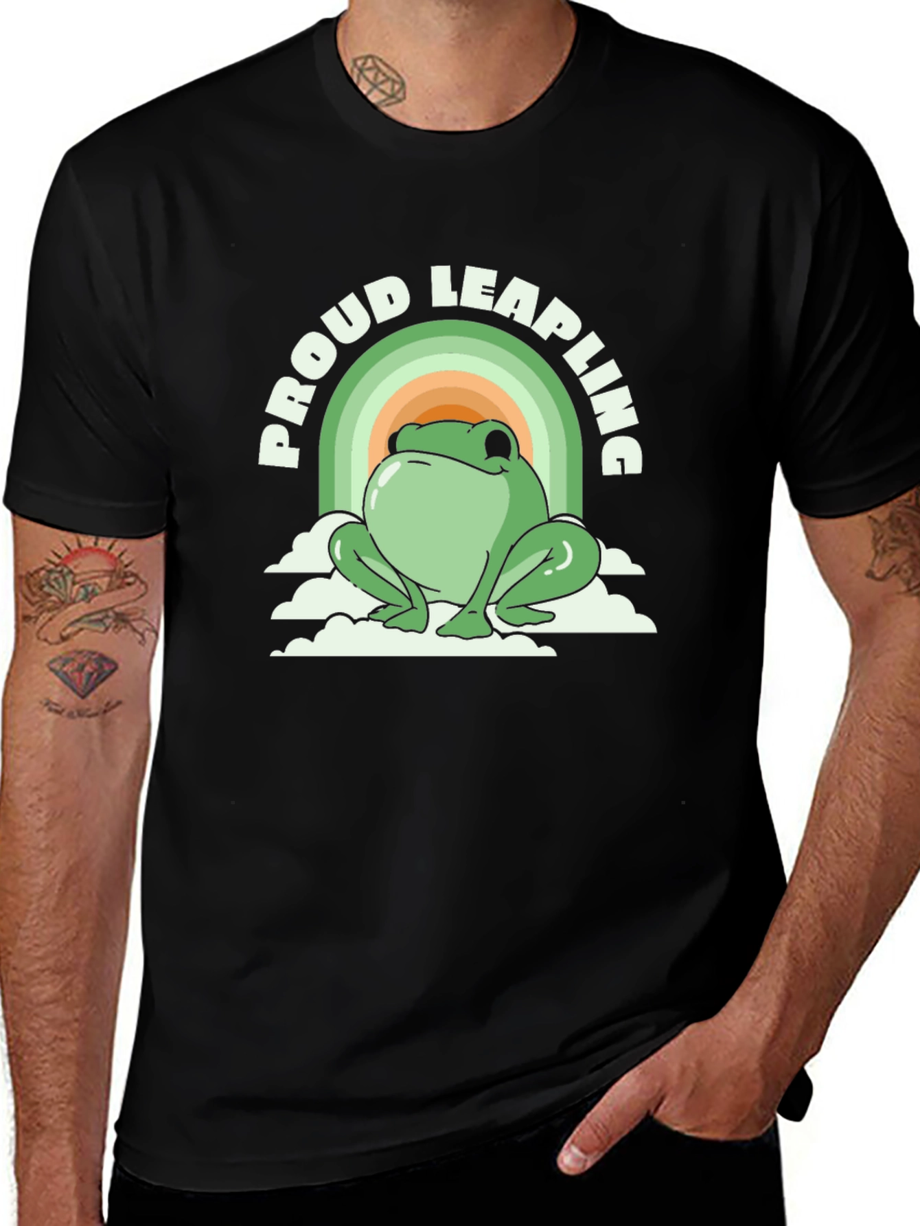 Proud Leapling Frog Graphic Tee