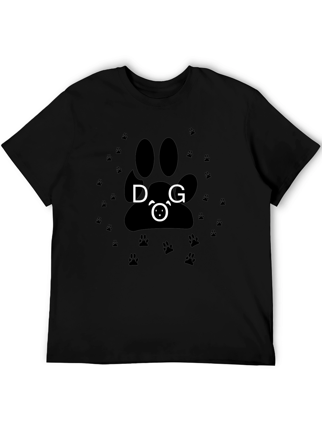 Dog Paw Print T-Shirt - Cute Animal Graphic Tee